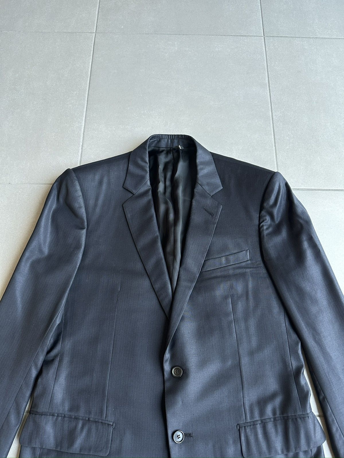 Dior × Hedi Slimane Dior Homme SS07 Glossy super 100’s wool blazer Size US M / EU 48-50 / 2 - 5 Thumbnail