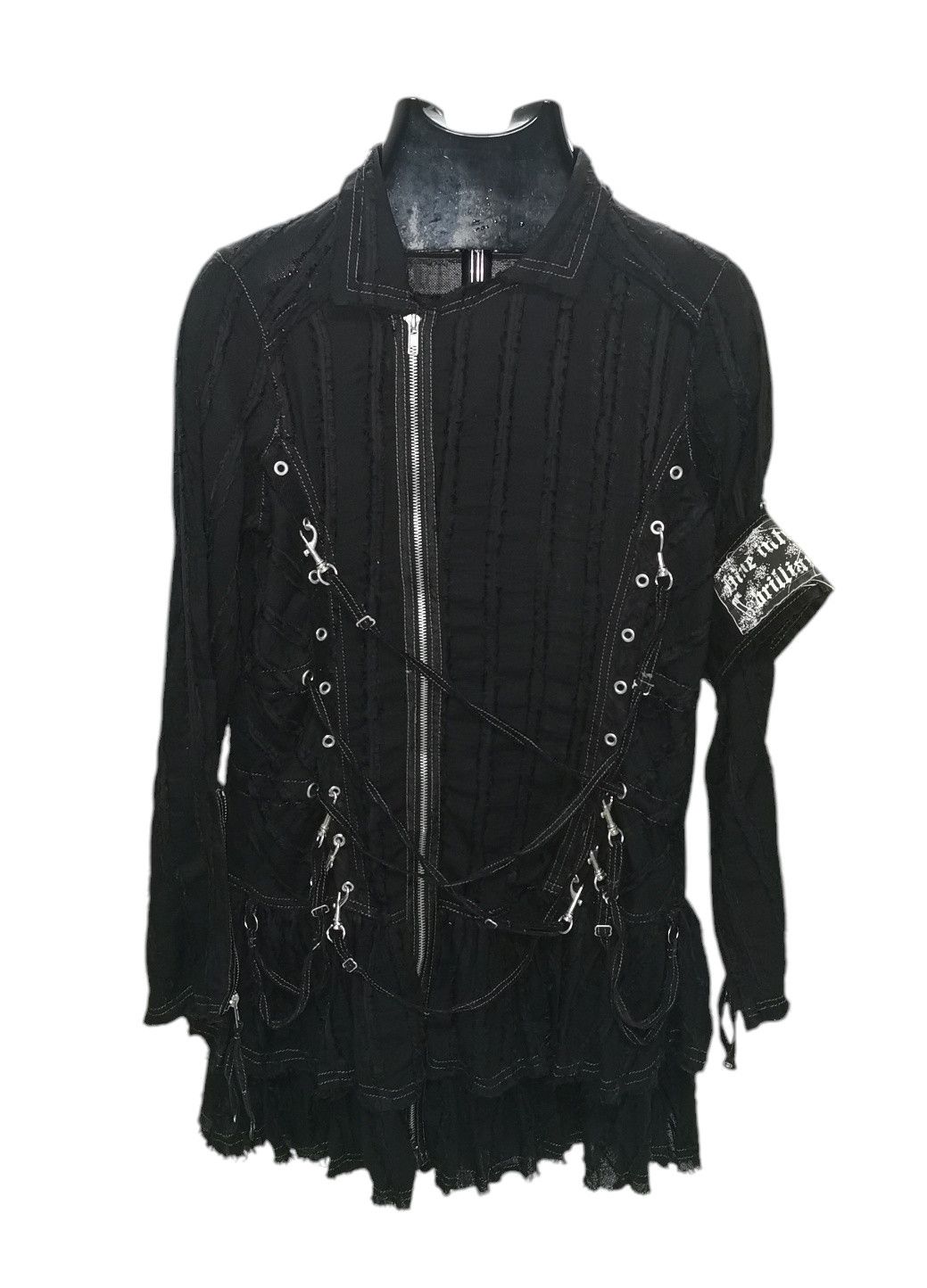 If Six Was Nine Algonquins Bondage Punk Gothic Light Jacket Size S / US 4 / IT 40 - 3 Thumbnail
