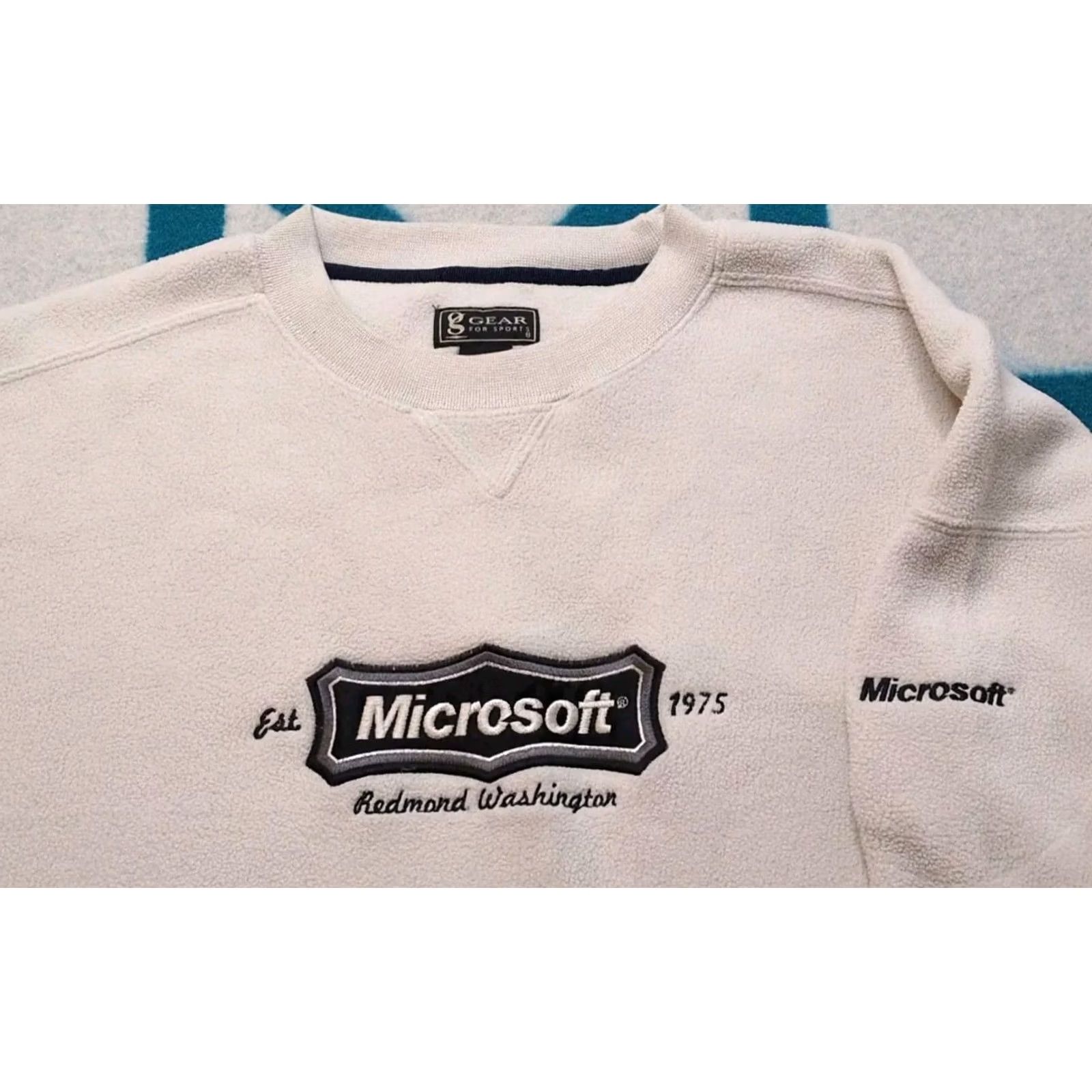 Vintage VINTAGE Microsoft Sweatshirt Shirt Windows Computer PC 2XL Ivory Mens 90s Size US XXL / EU 58 / 5 - 3 Thumbnail