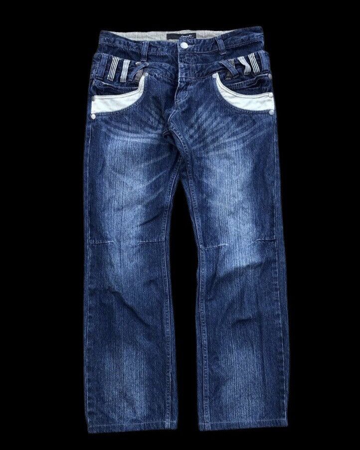 Seditionaries SKULLBONES PUNK STYLE DOUBLE WAIST DENIM Size US 33 - 1 Thumbnail
