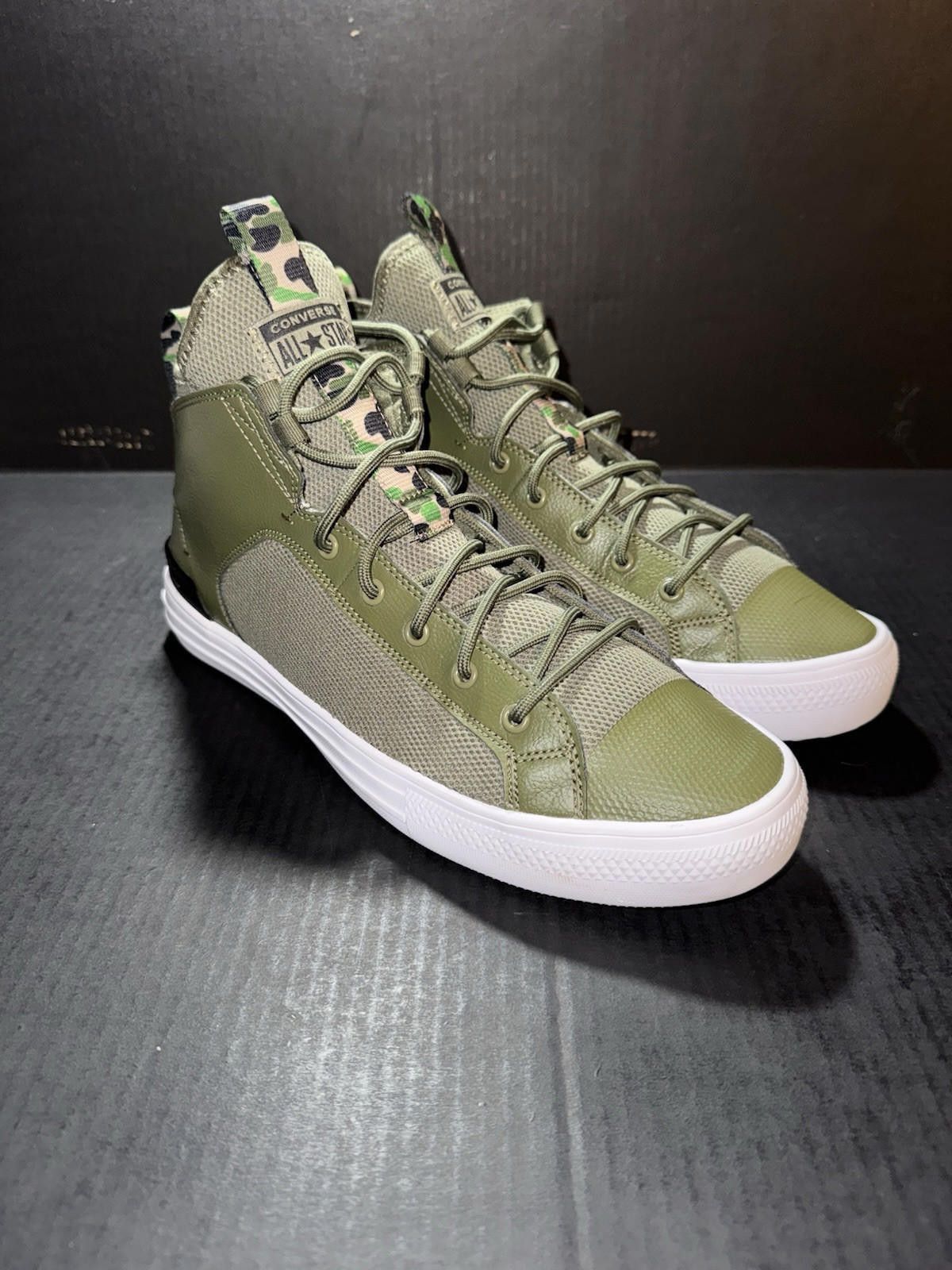 Converse Converse ALL-STAR Chuck Taylor Ultra Mid Army Green Sz 12 Size US 12 / EU 45 - 2 Thumbnail