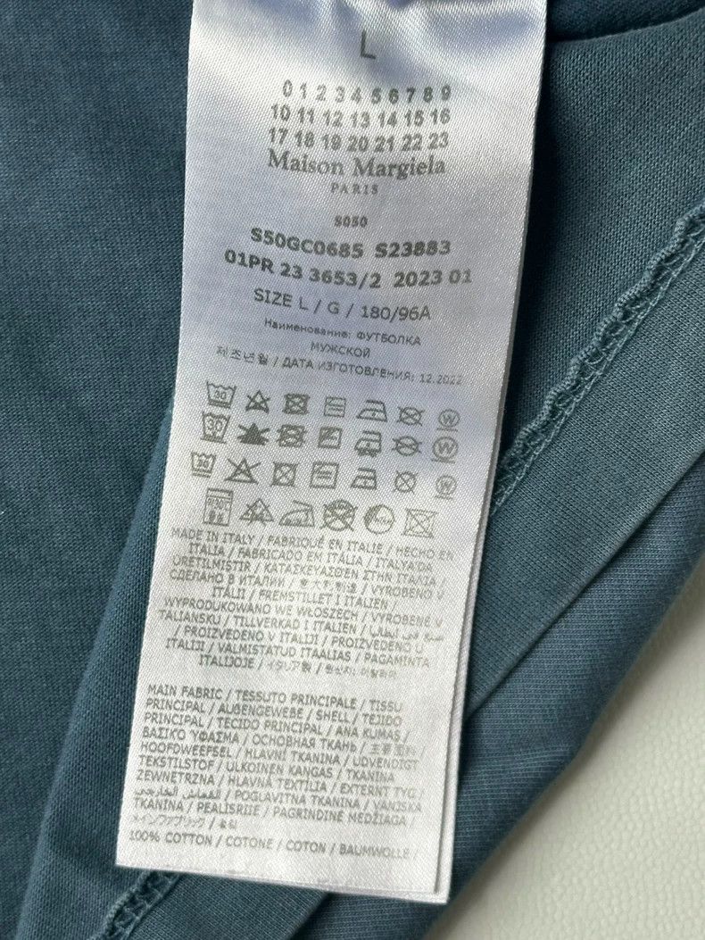 Maison Margiela Maison Margiela Washed to make old stitching short sleeves Size US L / EU 52-54 / 3 - 4 Thumbnail