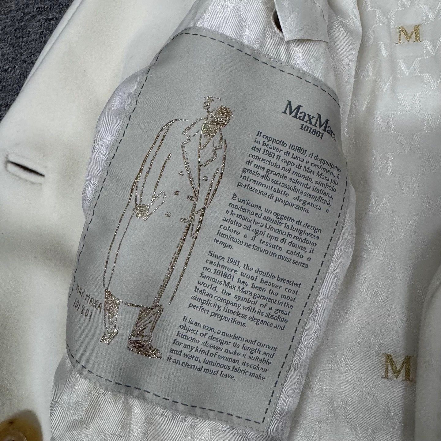 Max Mara MaxMara 101801 Cashmere Oversized DB Ivory 34 Coat Size XS / US 0-2 / IT 36-38 - 6 Thumbnail