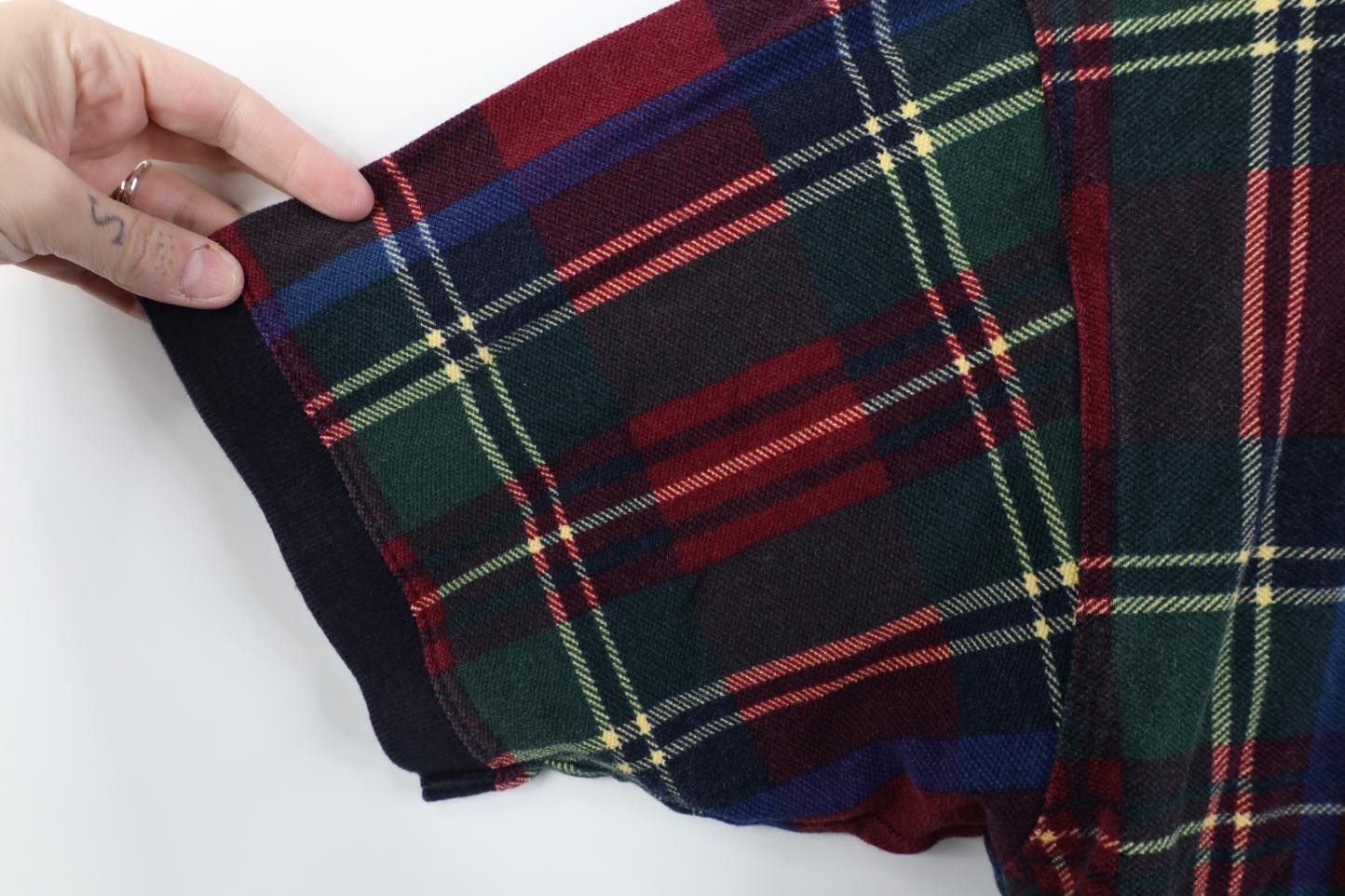 Vintage Vintage 90s Streetwear Plaid Collared Golf Polo Shirt Cotton Size US L / EU 52-54 / 3 - 5 Thumbnail