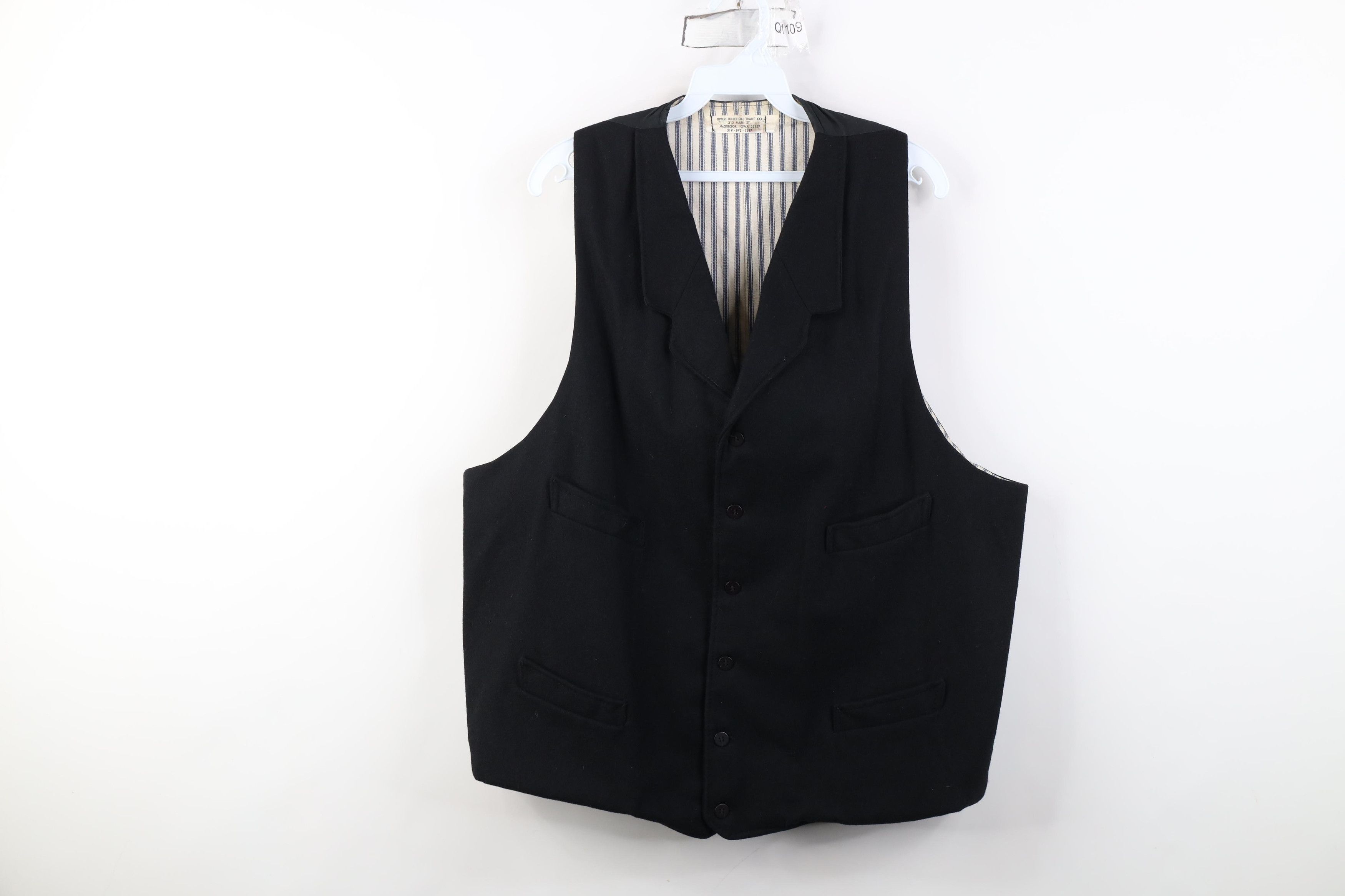 Vintage Vintage 90s Western Rockabilly Buckle Back Vest Jacket USA Size US XL / EU 56 / 4 - 1 Thumbnail