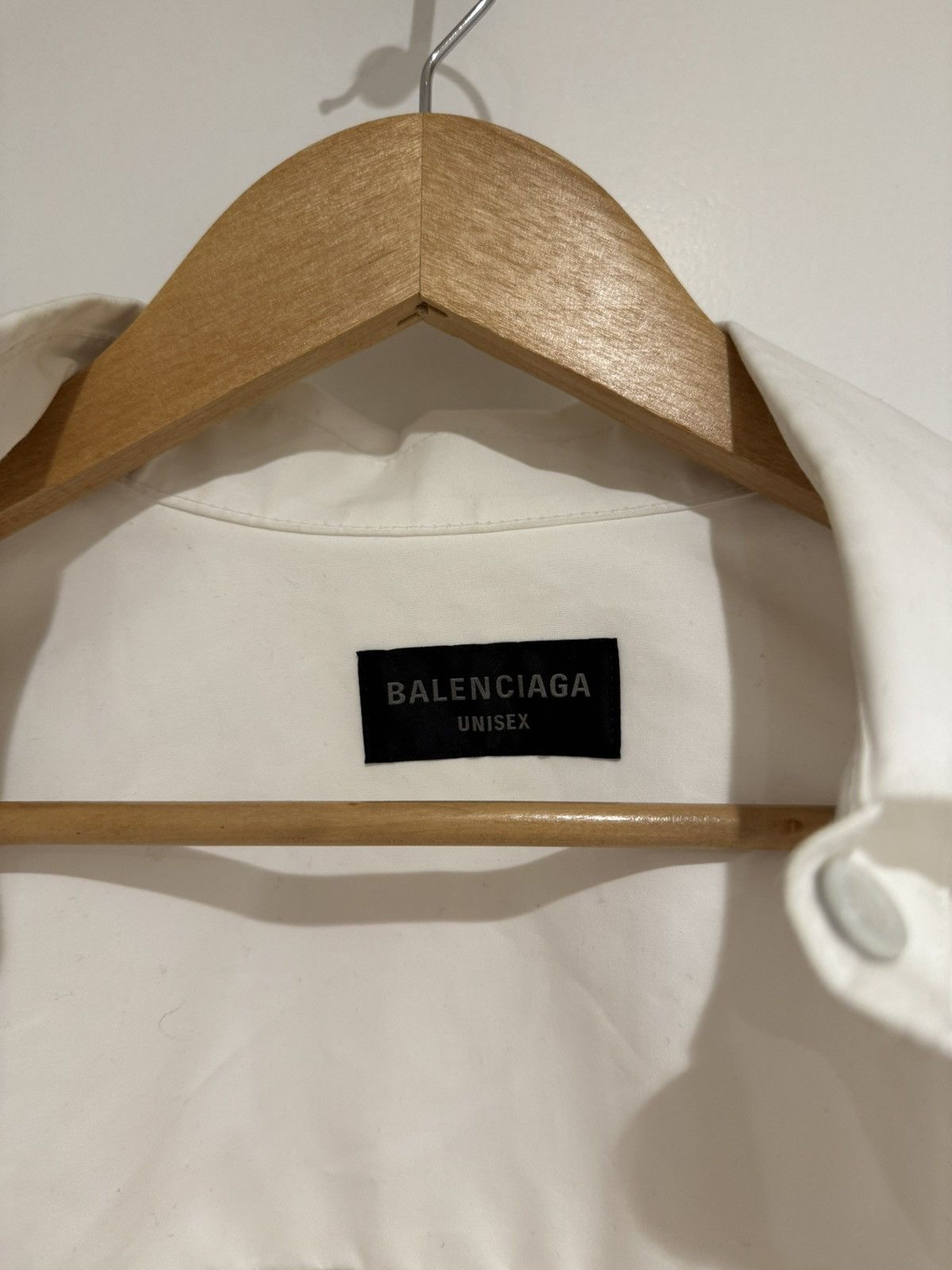 Balenciaga 1500$ Balenciaga white over shirt incredibly baggy fit Size US XS / EU 42 / 0 - 7 Thumbnail