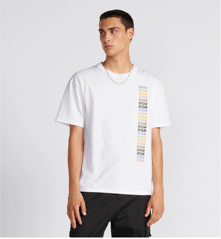 Dior o1w1db11024 Relaxed-Fit T-Shirt in White Size US L / EU 52-54 / 3 - 4 Thumbnail