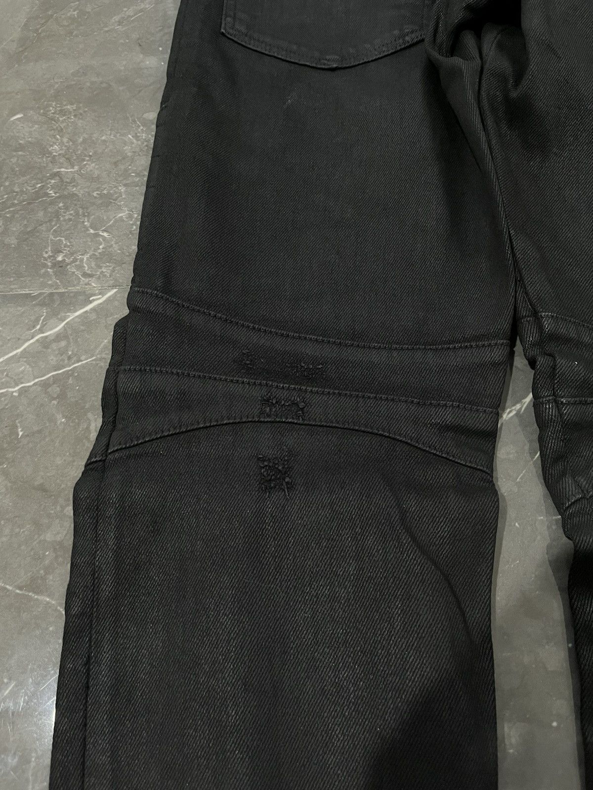 Balmain BALMAIN H&M WAXED JEANS Size US 31 - 12 Thumbnail