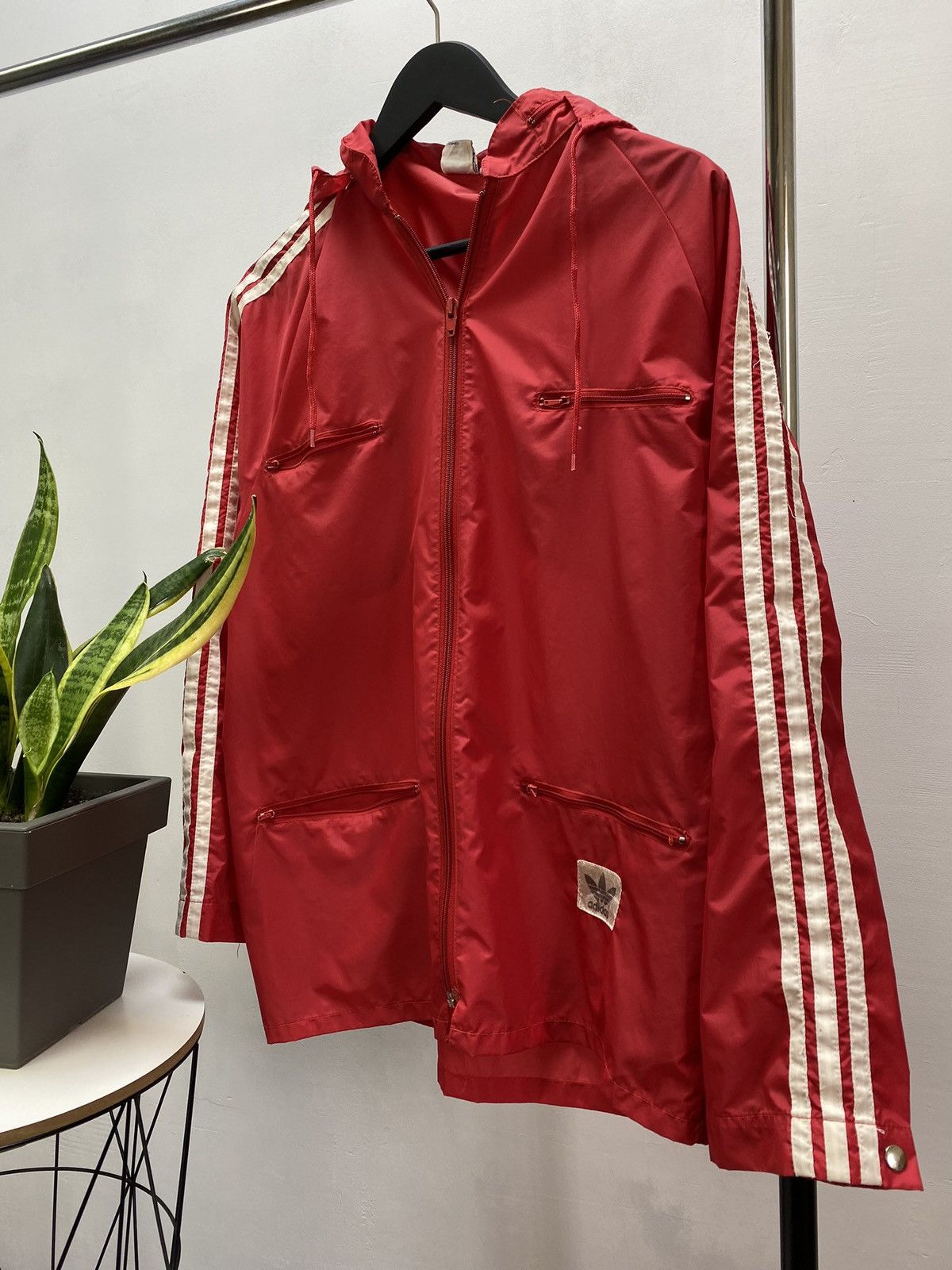 Vintage Vintage 60s 70s Adidas Raincoat Jacket Windbreaker Size US M / EU 48-50 / 2 - 2 Thumbnail