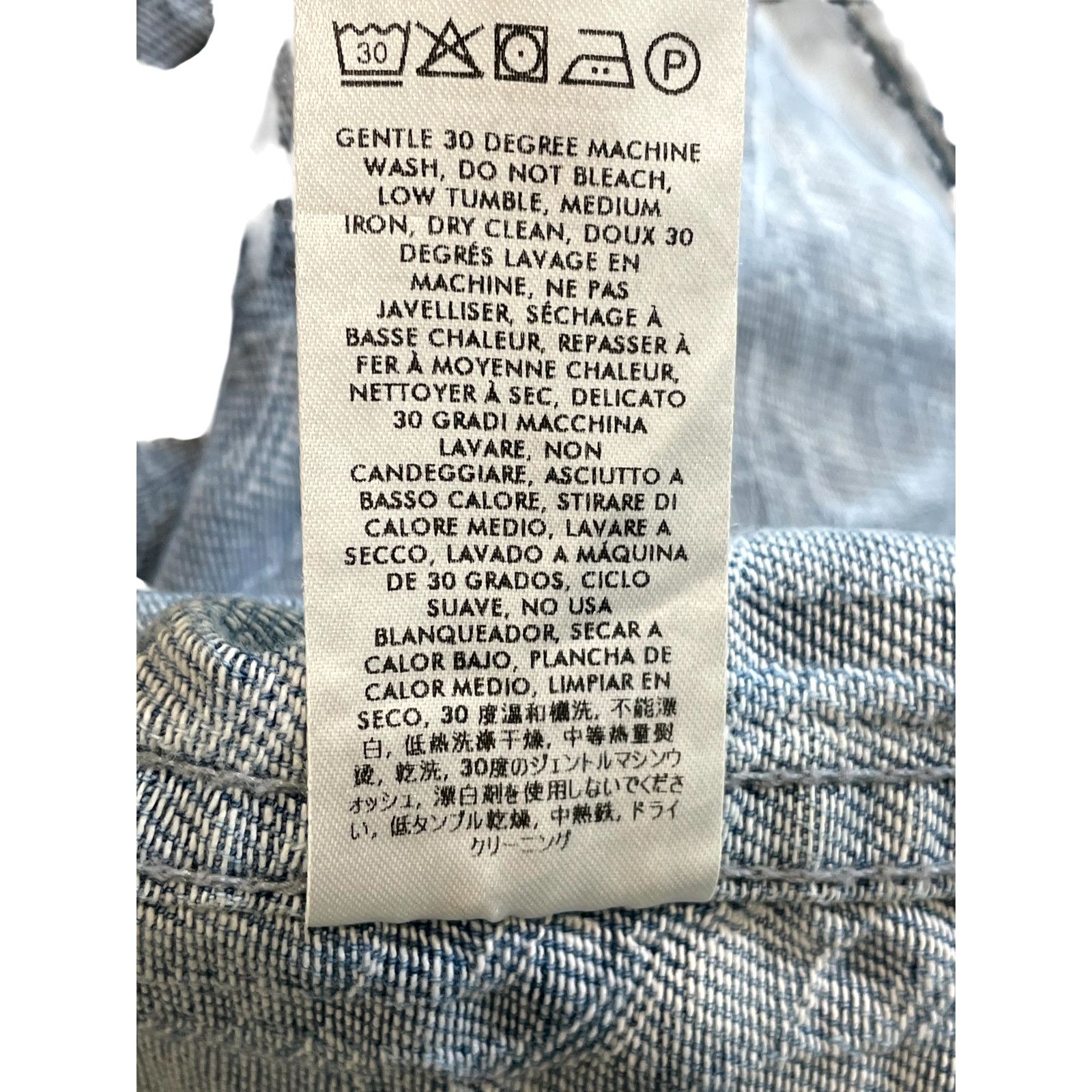 Casablanca Casablanca Oblique All Over Jean Blue Jacket Size US S / EU 44-46 / 1 - 5 Thumbnail
