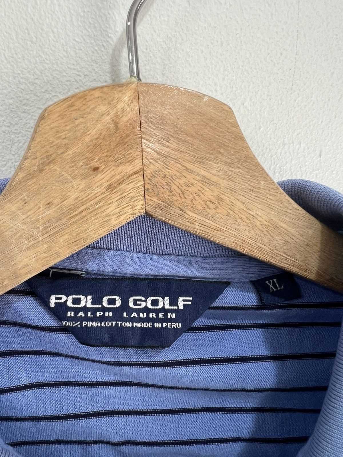 Polo Ralph Lauren Vintage Ralph Lauren Polo Golf Striped Shirt Size US XL / EU 56 / 4 - 4 Thumbnail