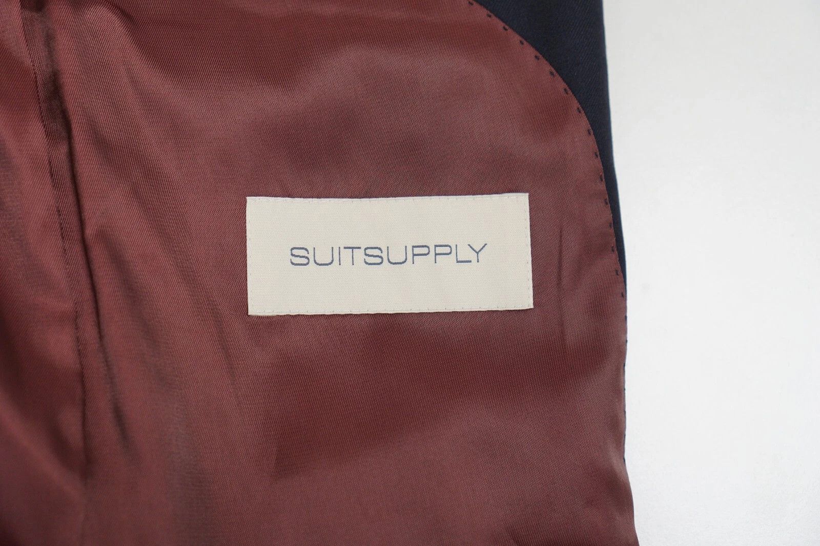 Suitsupply Men Suitsupply 3 Piece Suit La Spalla Navy Blue 102 UK/US42L Size 42L - 3 Thumbnail