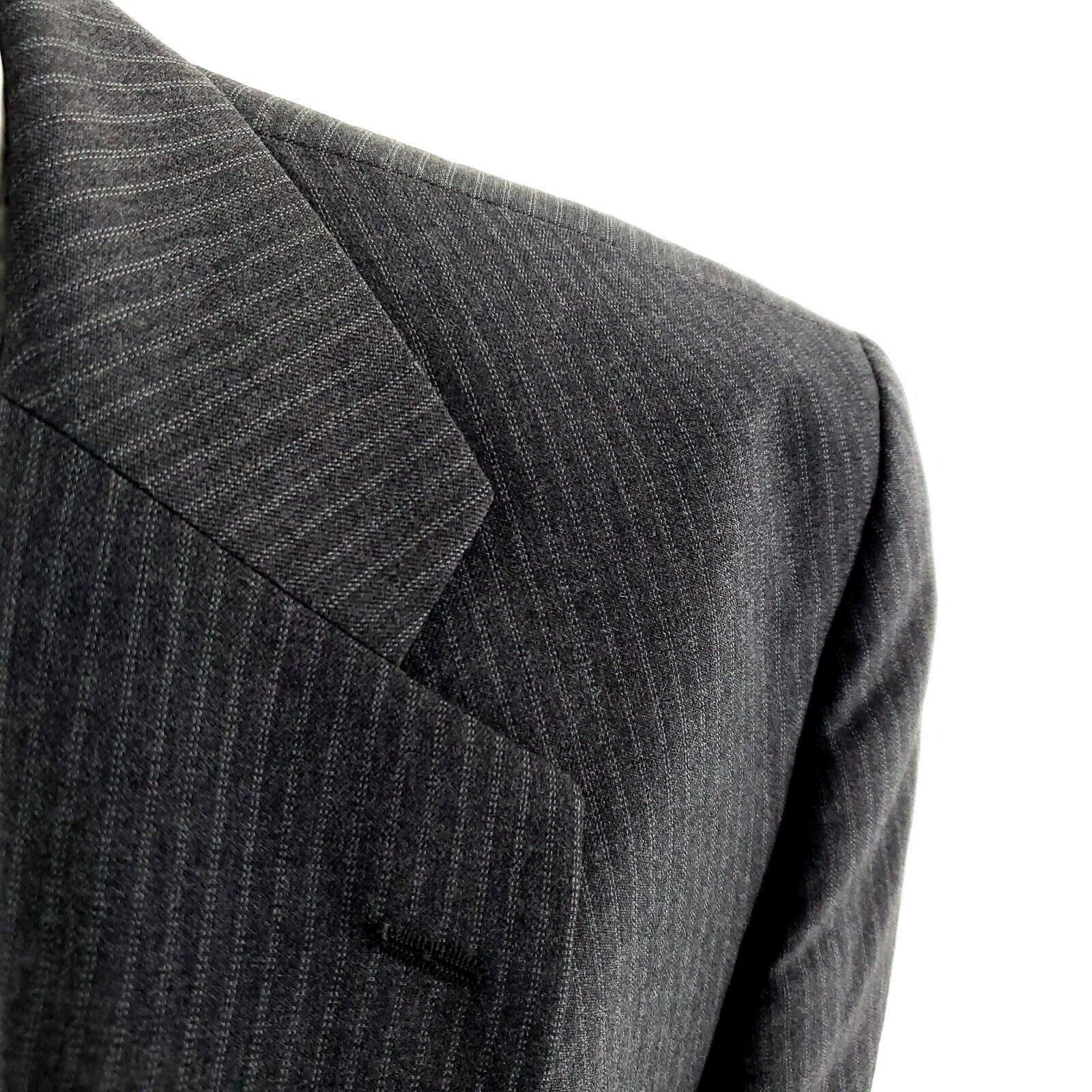 Savile Row Alexandre London Savile Row Wool 2 Button Suit Jacket 40R Gr Size 40R - 2 Thumbnail