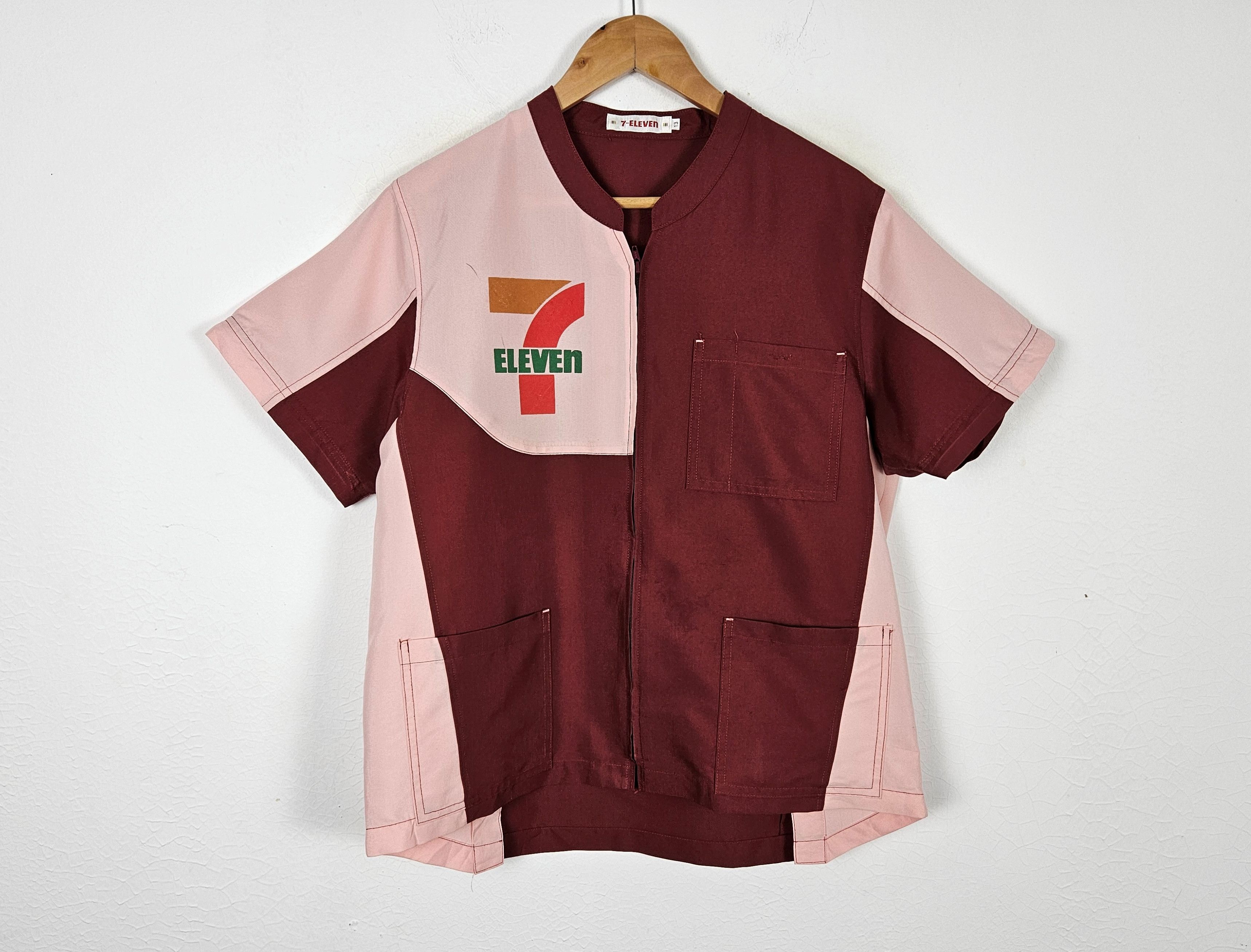 Japanese Brand Vintage 7 ELEVEN Japan Uniform Work Zipper Jacket Size US L / EU 52-54 / 3 - 3 Thumbnail