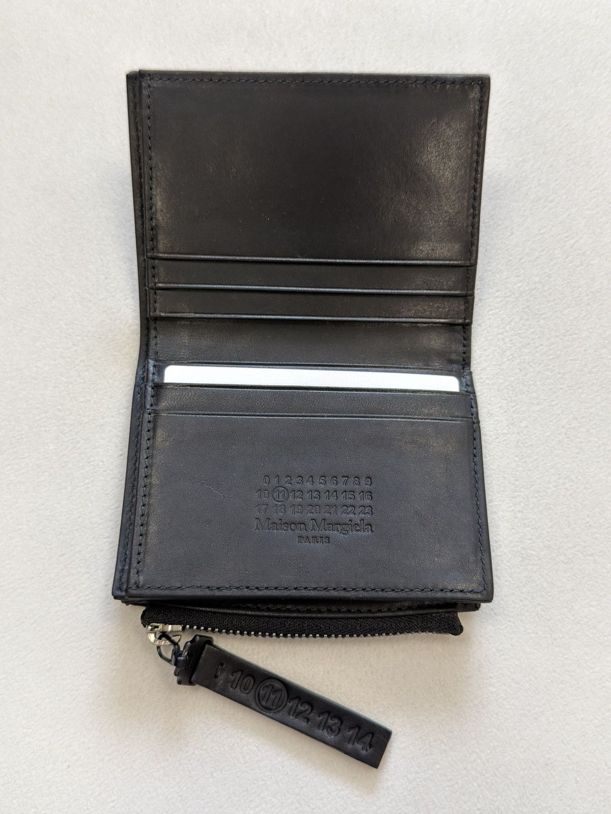 Maison Margiela A/W 20 Black Leather Zip Wallet Size ONE SIZE - 8 Thumbnail
