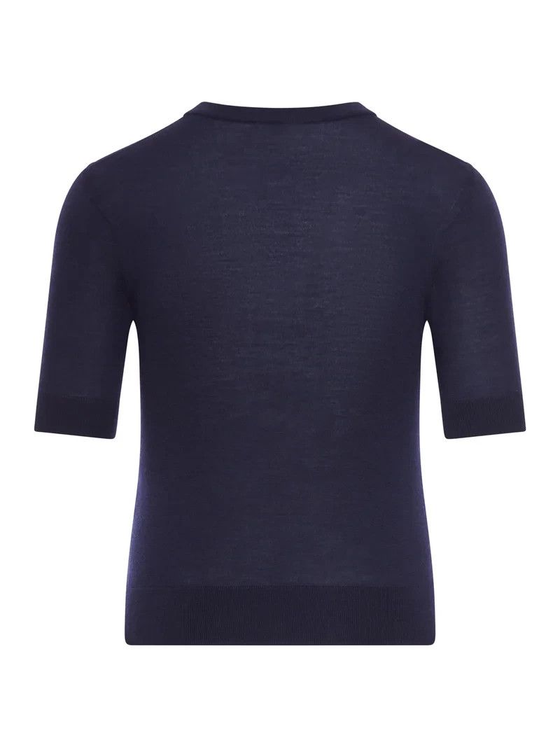Celine CELINE Navy Wool Sweater New & Authentic Size M / US 6-8 / IT 42-44 - 2 Thumbnail
