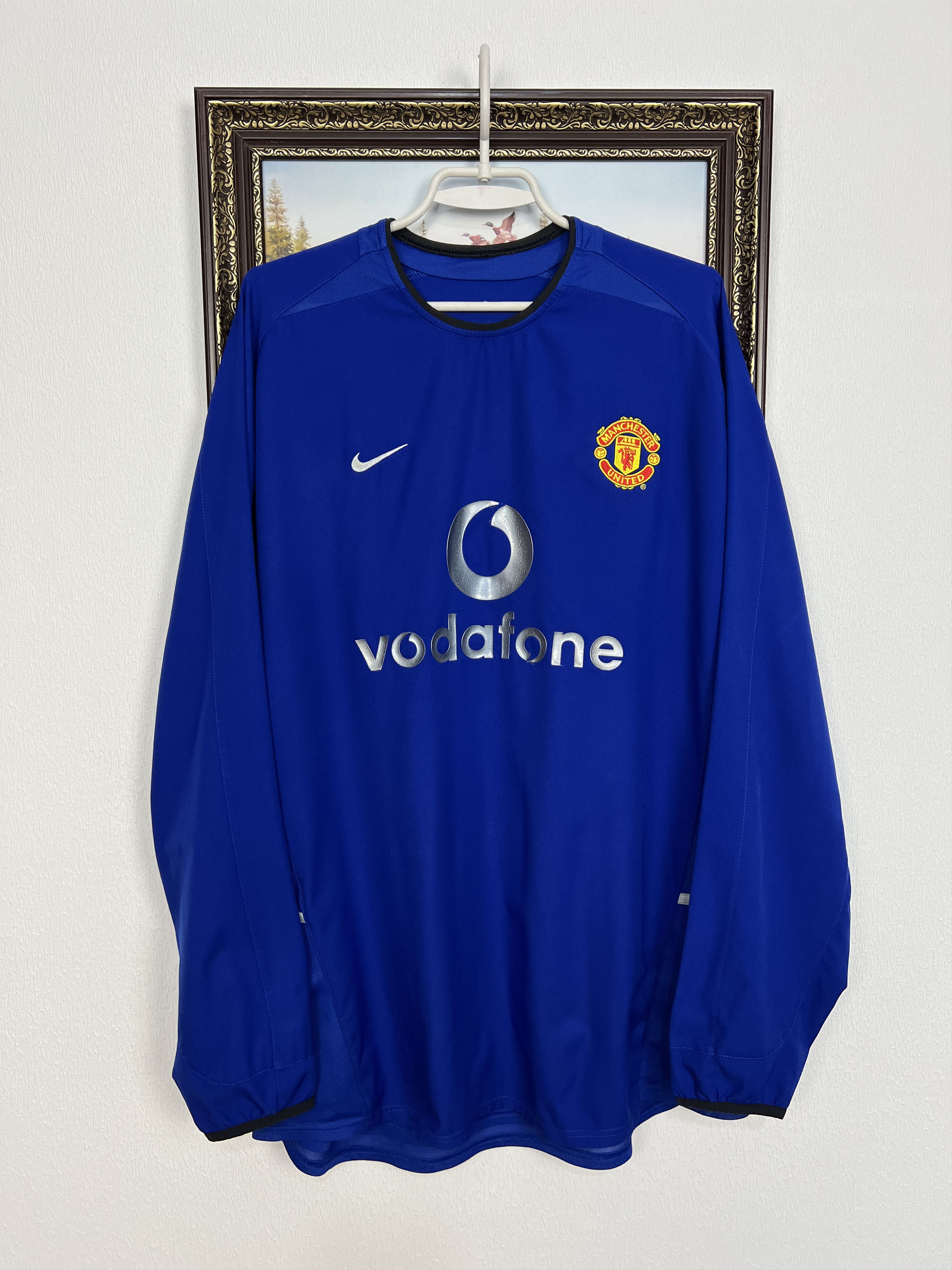 Nike Manchester United football shirt Soccer Long Sleeve Jersey Size US XL / EU 56 / 4 - 1 Thumbnail