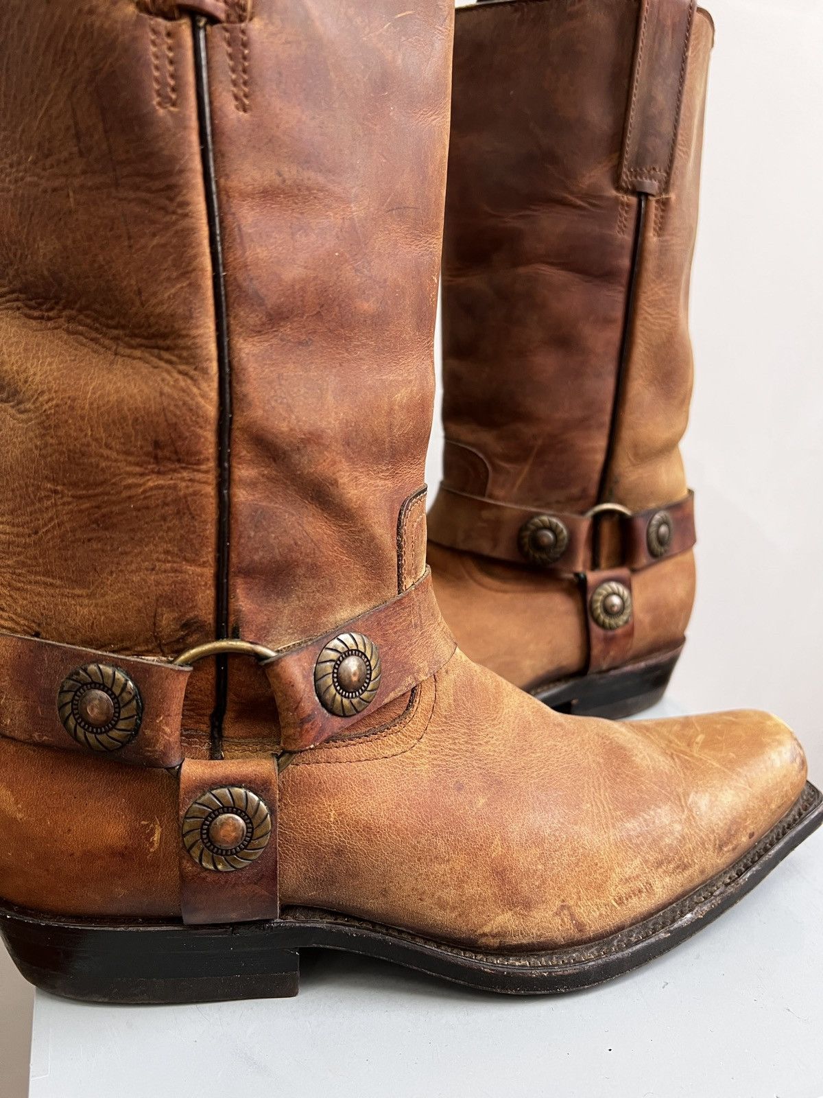A.S.98 × Vintage COWBOY 90s AS 98 Airsteps Avantgarde Boots Style Size US 8 / IT 38 - 12 Thumbnail