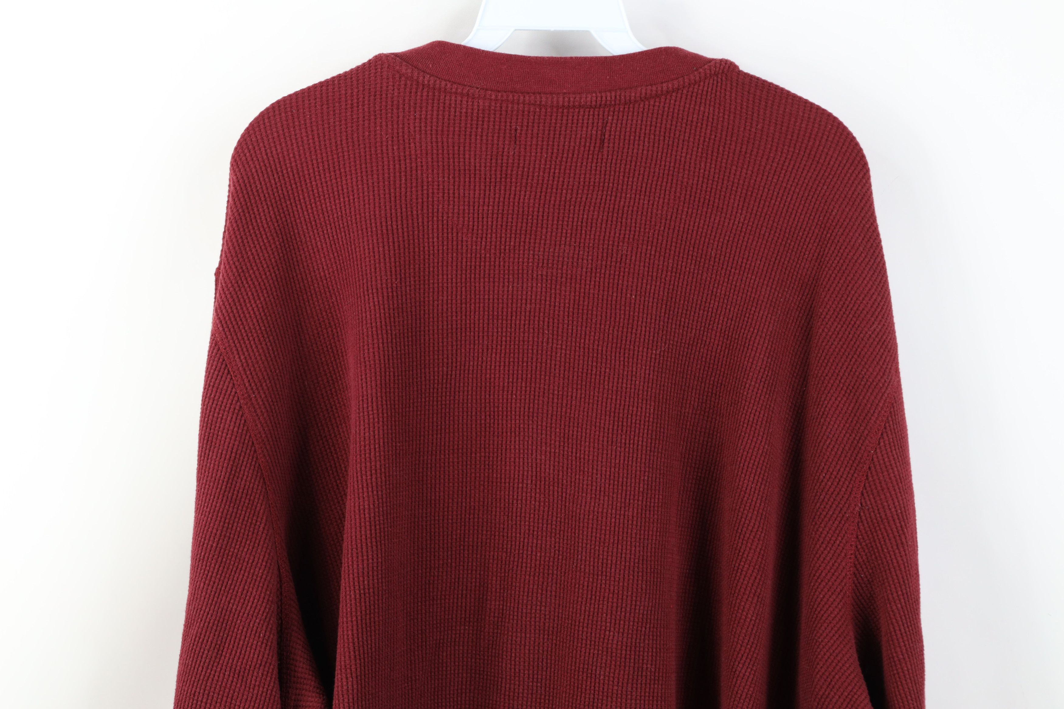 Vintage Vintage 90s Streetwear Knit Long Sleeve Henley T-Shirt Size US XXL / EU 58 / 5 - 11 Thumbnail