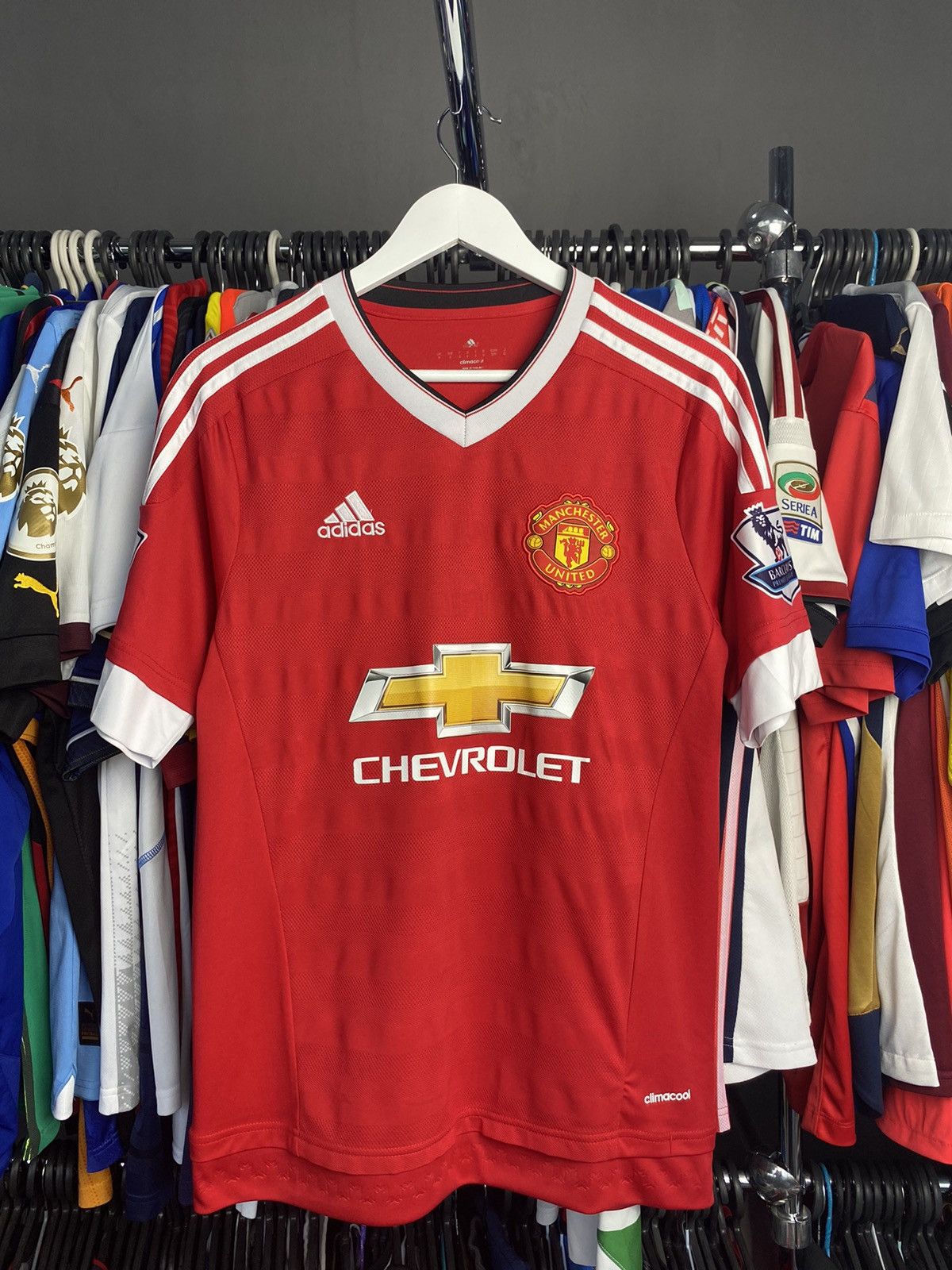 Adidas 2015/16 ADIDAS MANCHESTER UNITED SOCCER FOOTBALL JERSEY SHIR Size US S / EU 44-46 / 1 - 1 Thumbnail