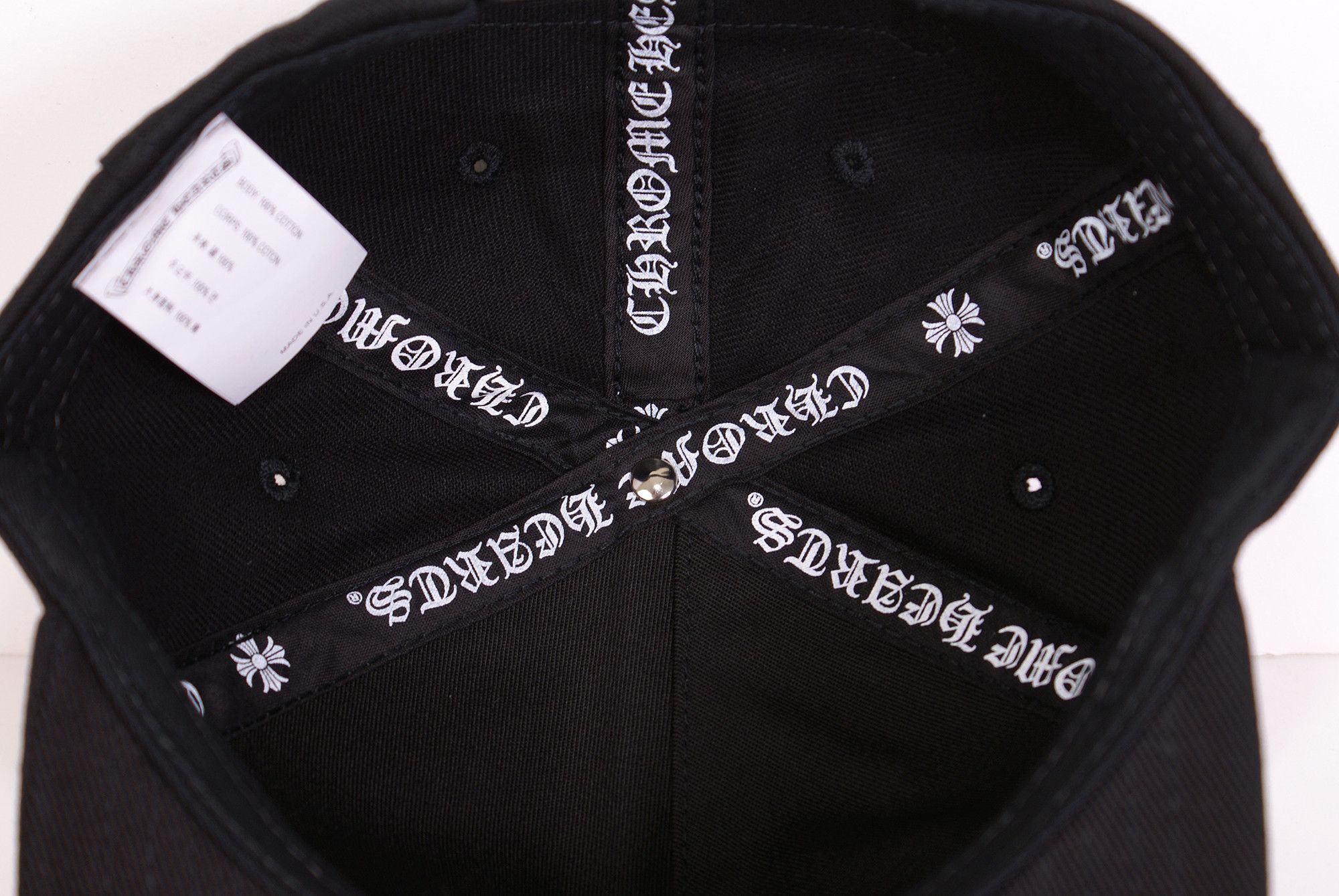 Chrome Hearts 2026 Chrome Hearts RS3 TRIPLE CROSS Denim Baseball Cap Black Size ONE SIZE - 9 Thumbnail