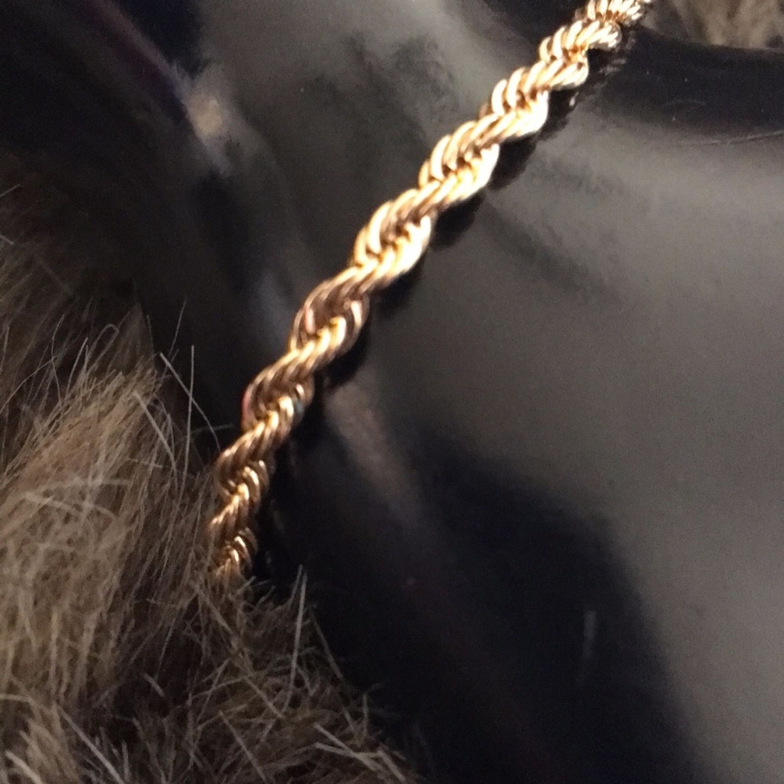 Jewelry Shiny sparkly gold tone rope chain bracelet Size ONE SIZE - 2 Thumbnail