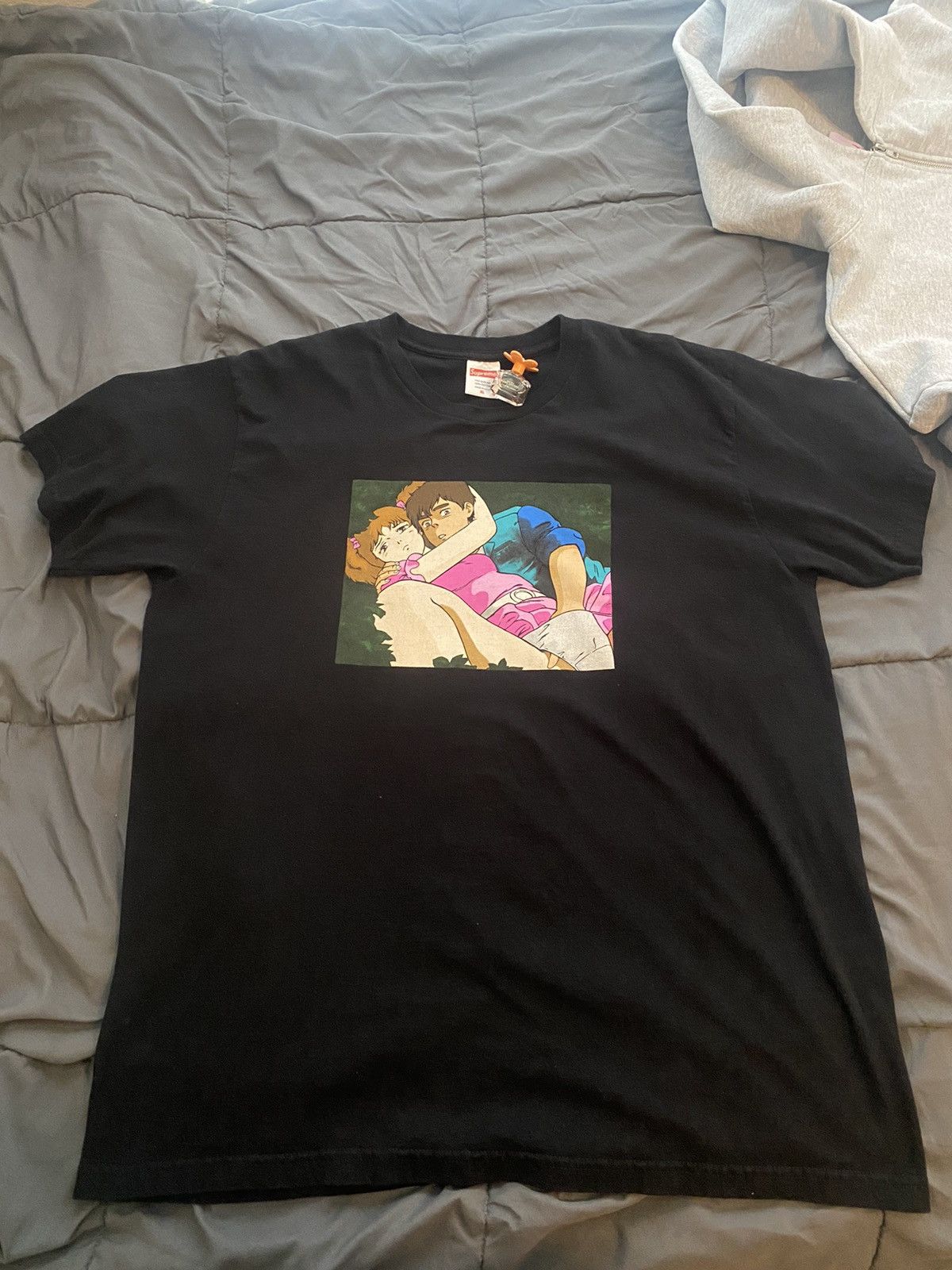 image of Supreme X Toshio Maeda “Overfiend Touch” Anime Tee Shirt in Black, Men's (Size XL)