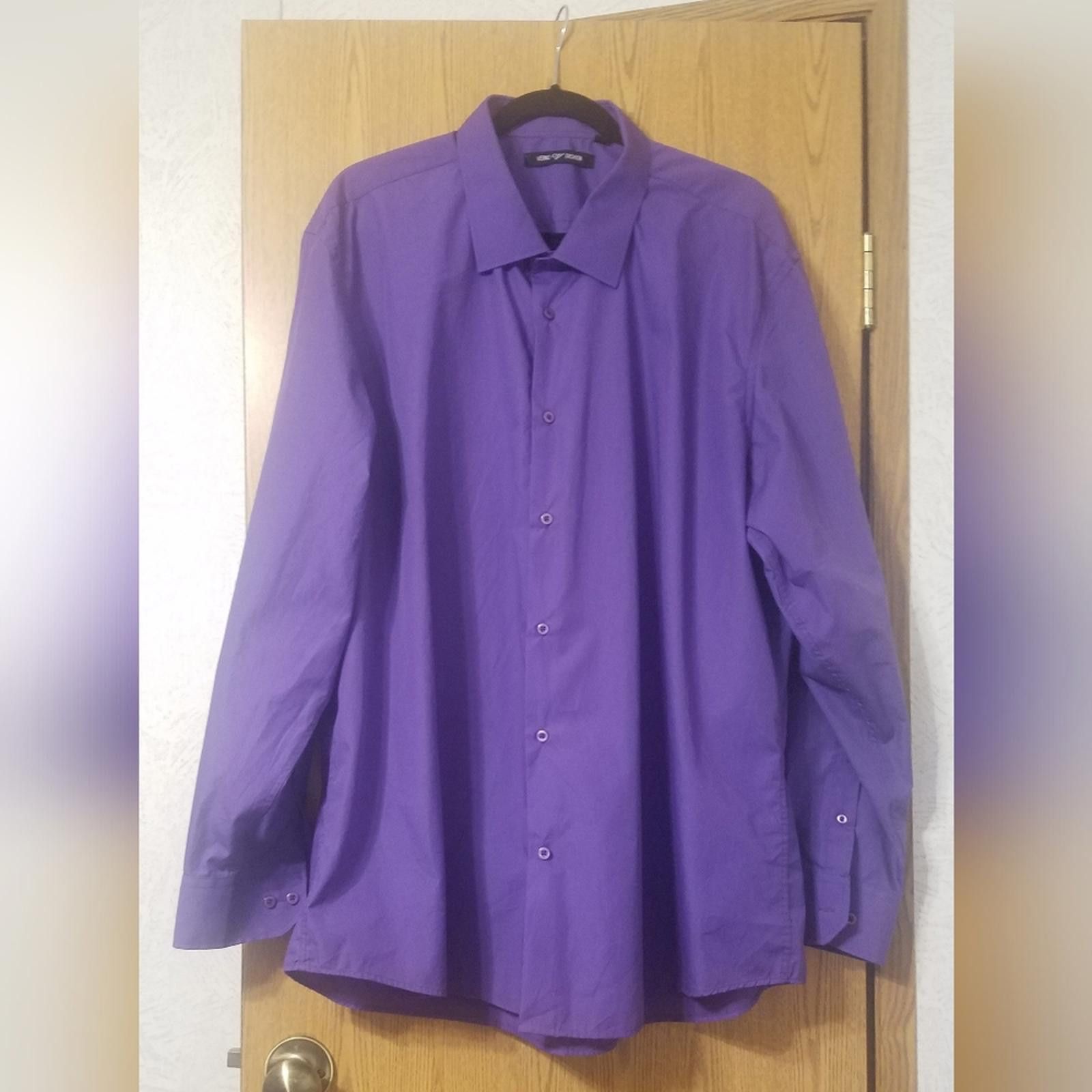 Veronique Branquinho Verno Purple Dress Shirt 19-19 1/2 36/37 Size 38R - 1 Thumbnail