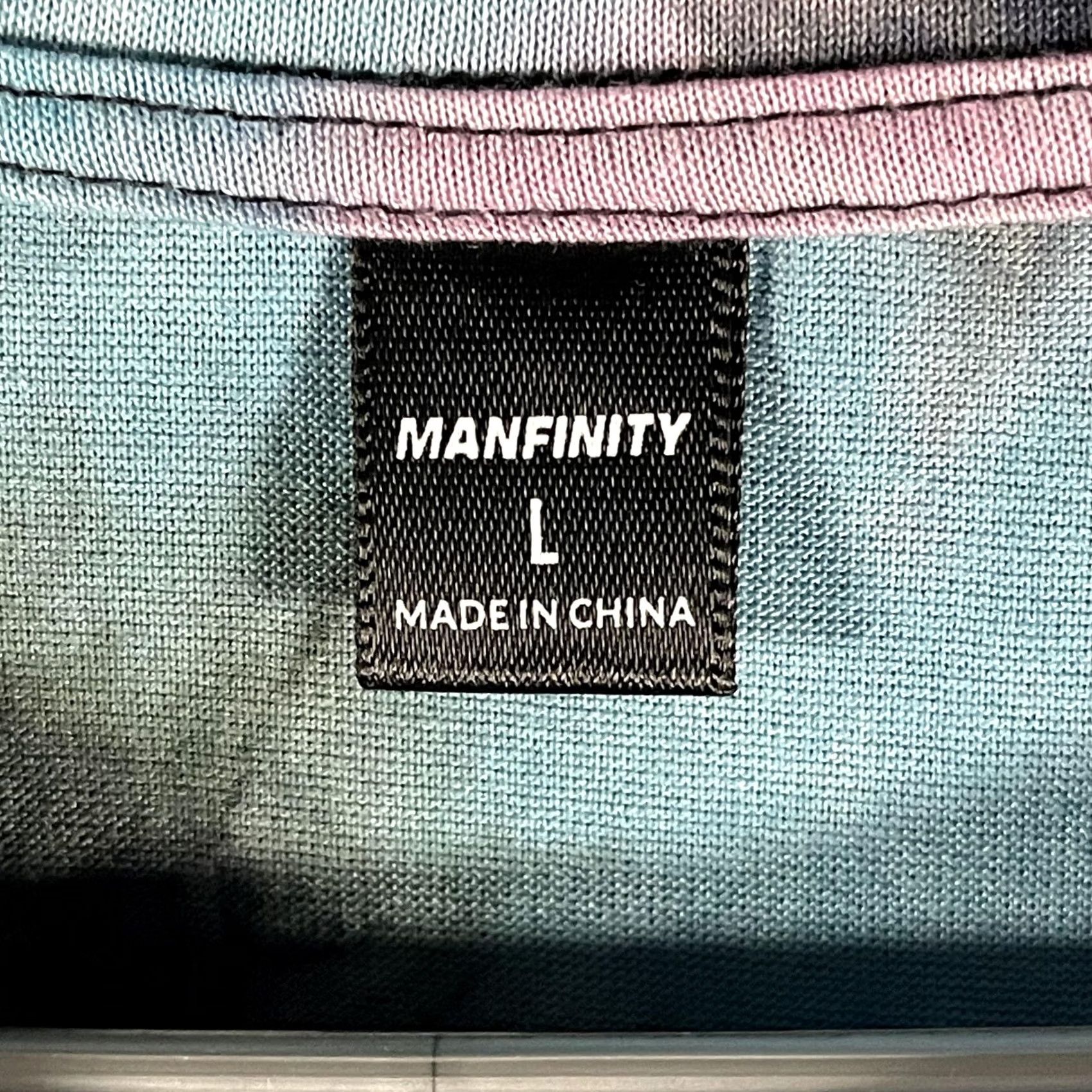 Vintage Manfinity Mens Large Pastel Tie Dye Skeleton Hand Rock Graphic Tee Shirt Size US L / EU 52-54 / 3 - 5 Thumbnail