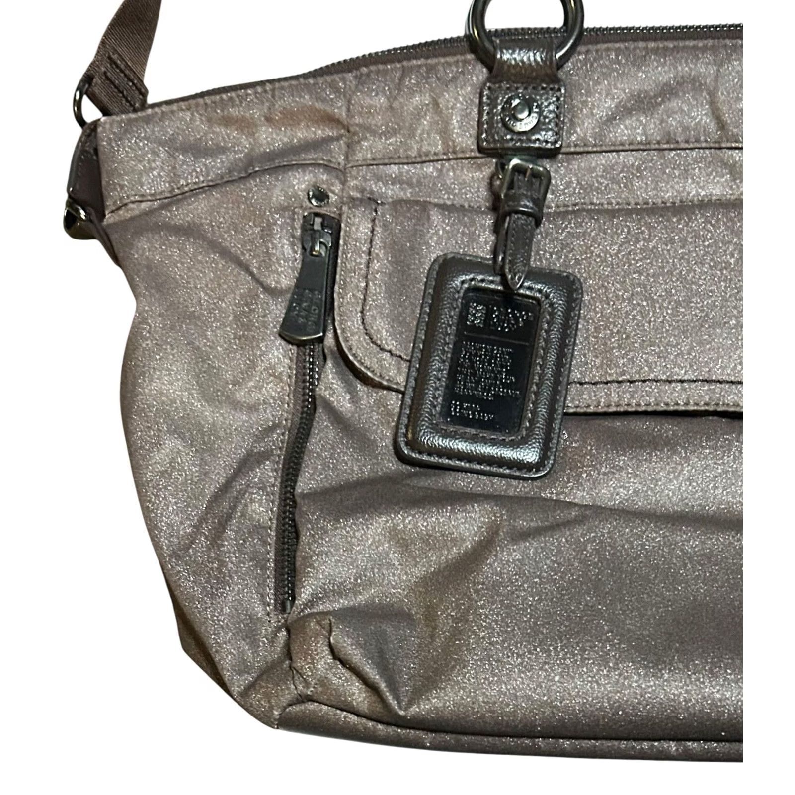 George Gina & Lucy George Gina & Lucy Crossbody Purse Bag GGL Model Tomcat Metallic Brown Handbag Size ONE SIZE - 4 Thumbnail