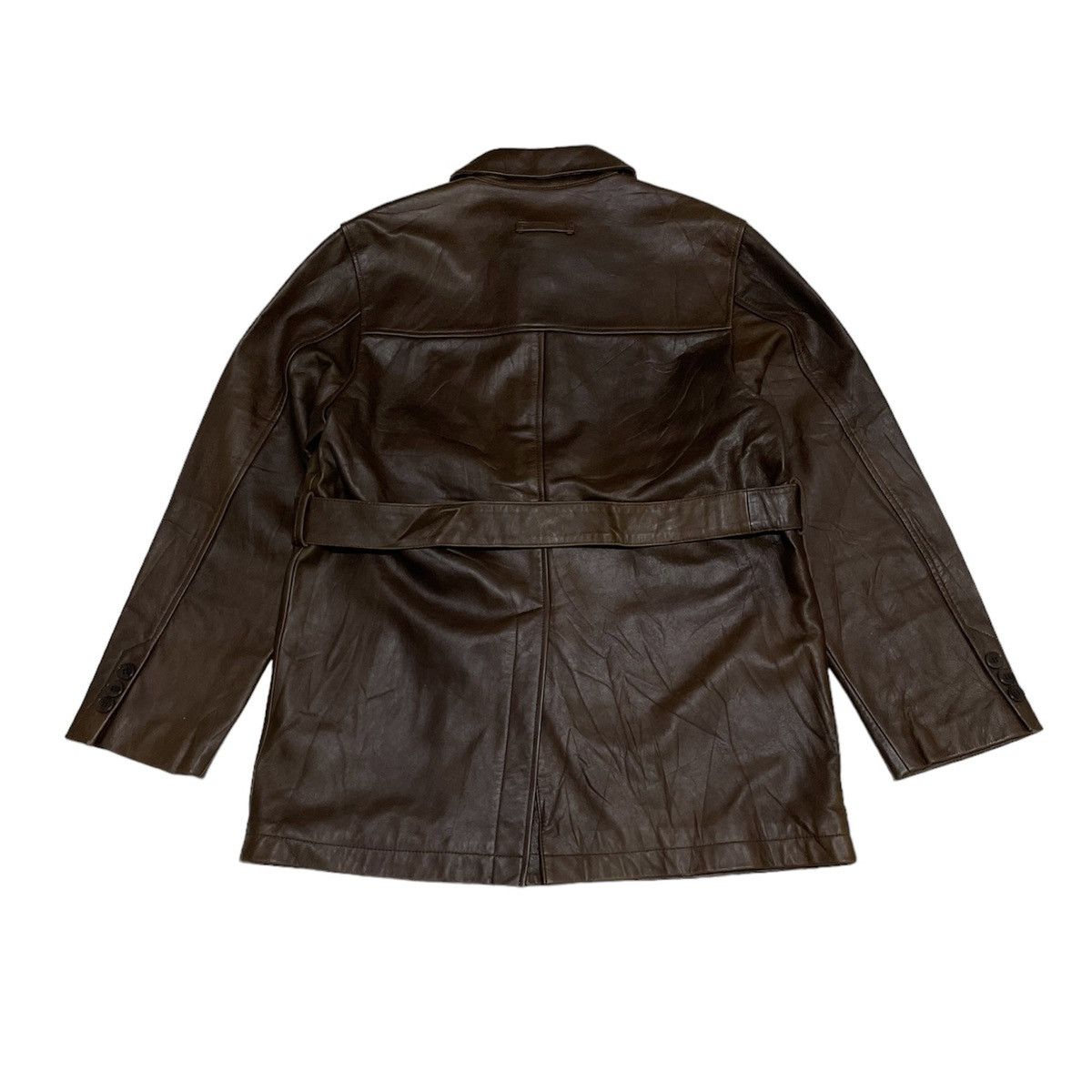 Jean Paul Gaultier Jean Paul Gaultier Belted Leather Jacket