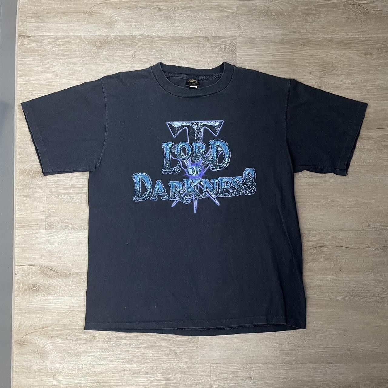 image of Vintage 90's Wwf The Undertaker Lord Of Darkness Tee in Black, Men's (Size XL)