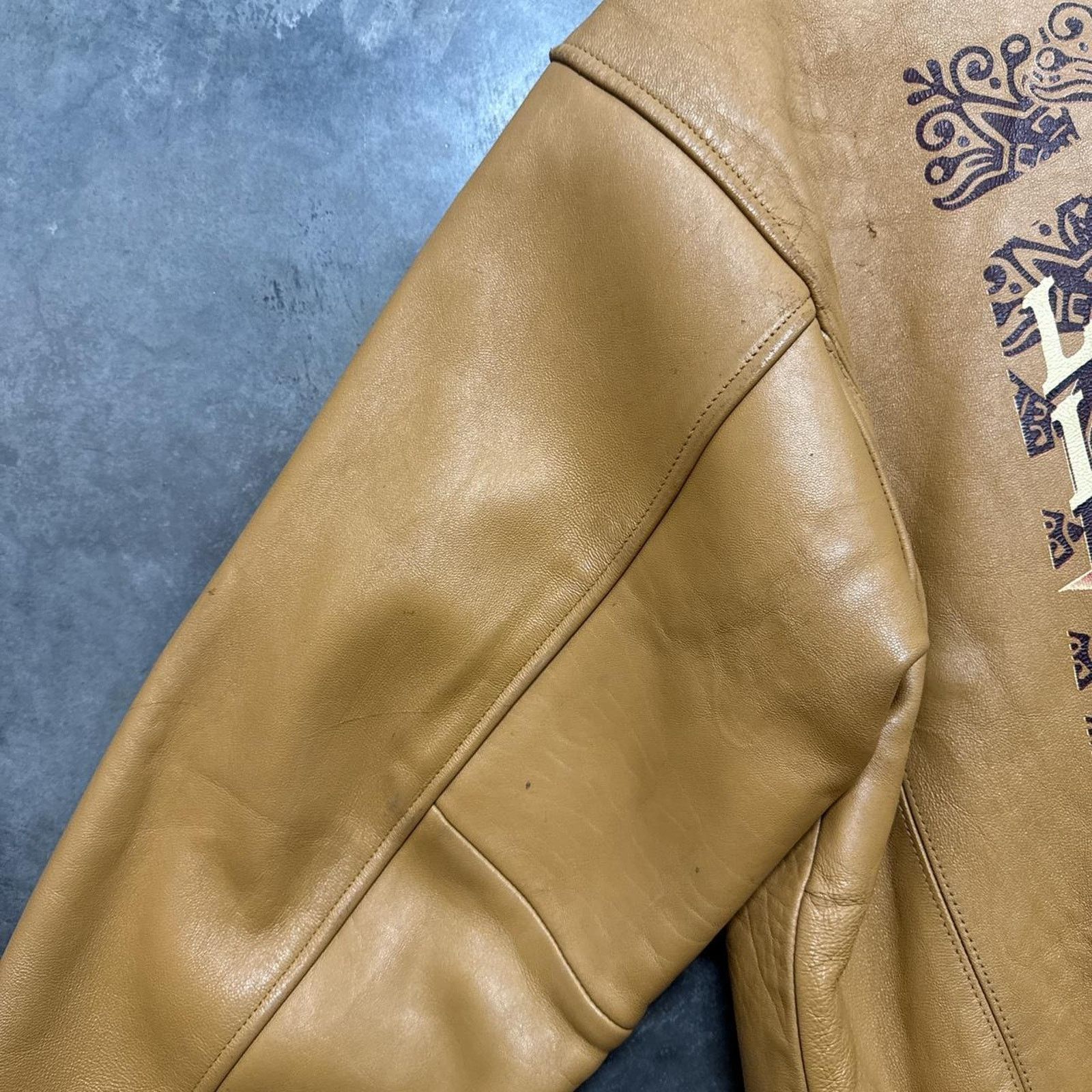 Vintage Vintage Casino LadyLuck PinUp Girl Hiphop Rap Leather Jacket Size US M / EU 48-50 / 2 - 8 Thumbnail