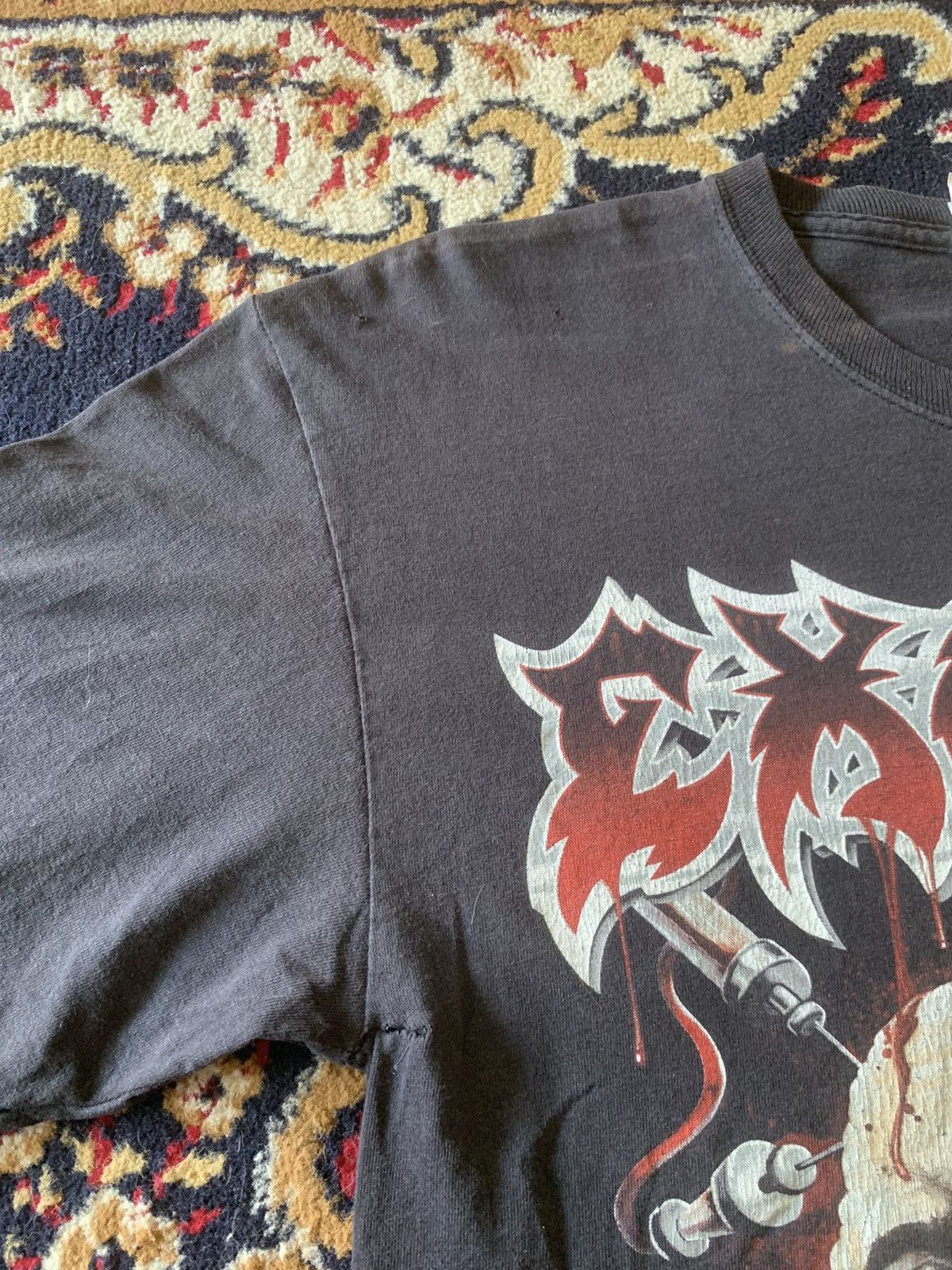 Band Tees × Exodus Vintage Exodus Tour Thrash Metal Band Tee Size US M / EU 48-50 / 2 - 6 Thumbnail