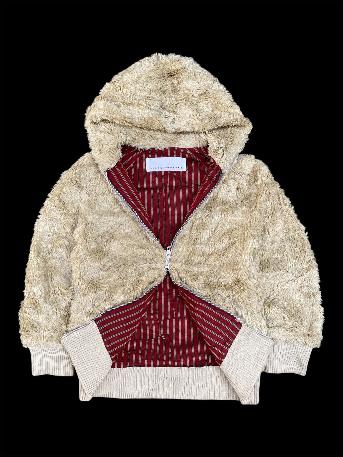 Issey Miyake Sunaokuwahara by issey miyake fur hoodie double zipper Size US L / EU 52-54 / 3 - 1 Thumbnail