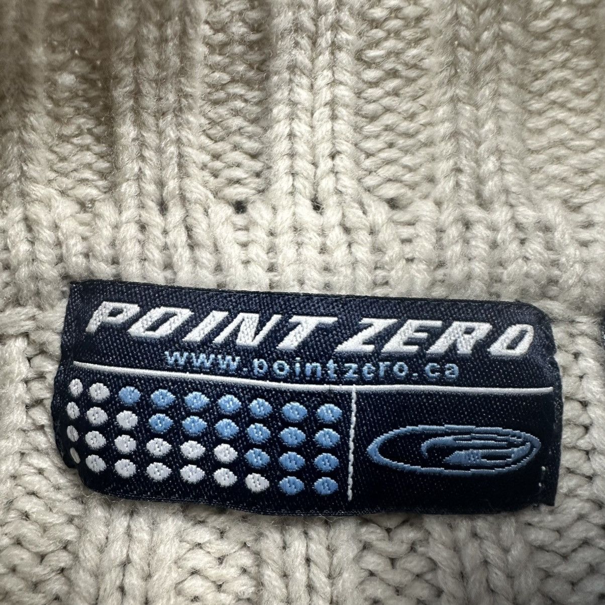 Point Zero Vintage Y2K Beige Point Zero Surf Skater Knit Sweater Size L Size US L / EU 52-54 / 3 - 3 Thumbnail