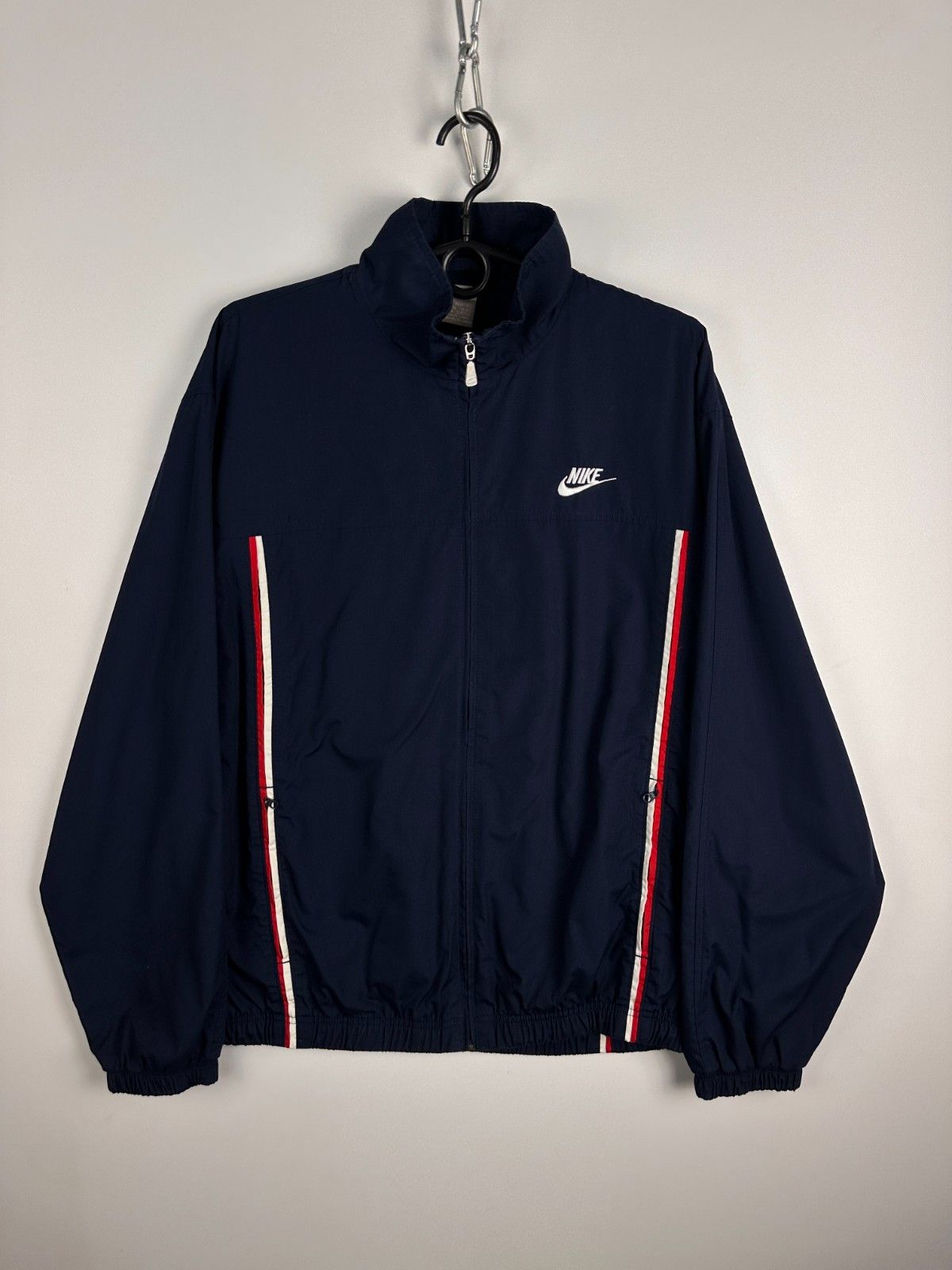 Nike 1971 Vintage USA Retro Nike Track Jacket Navy Mens Size L Size US L / EU 52-54 / 3 - 3 Thumbnail