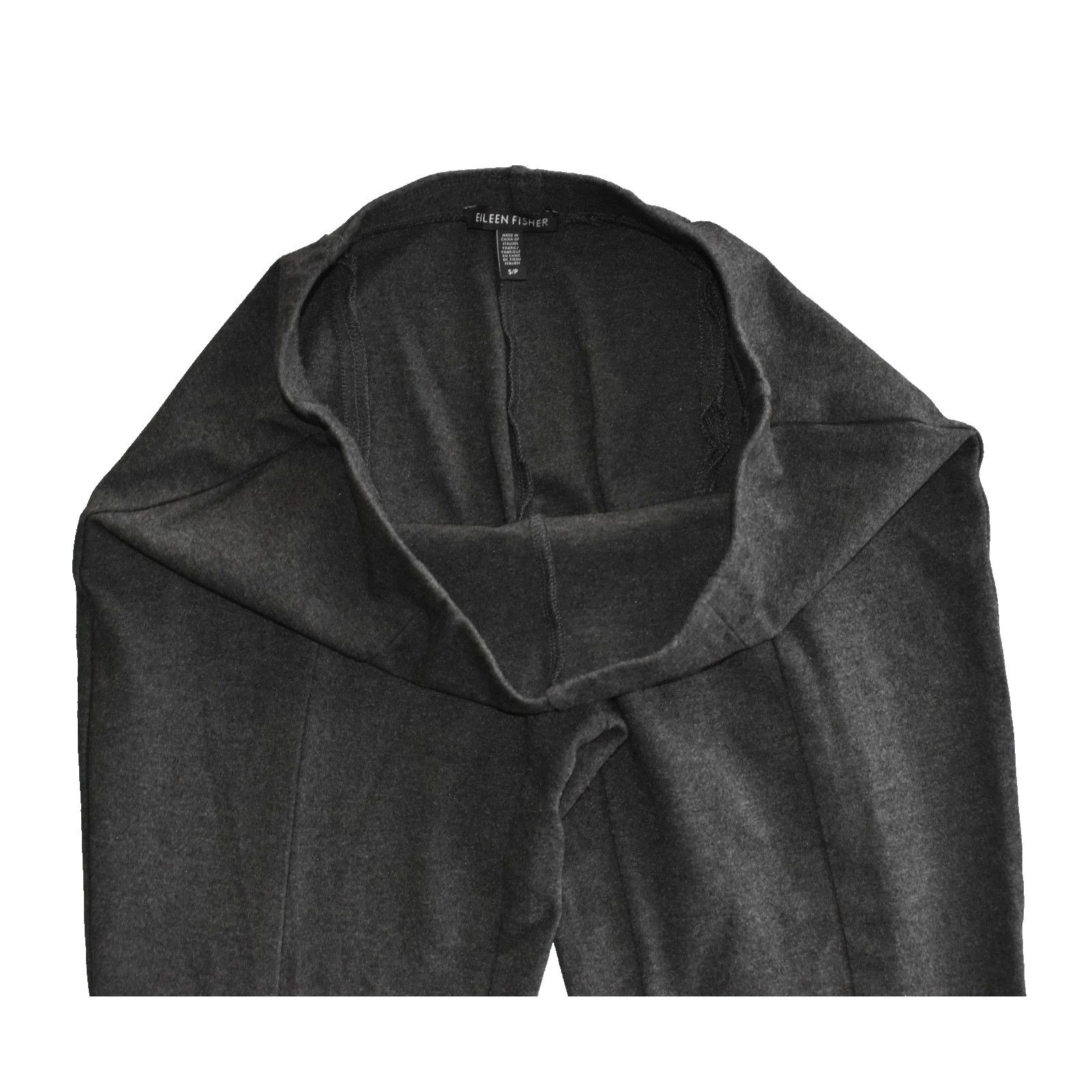 Eileen Fisher EILEEN FISHER Charcoal Viscose Blend Pull On Pants Size S Size 29" - 3 Thumbnail