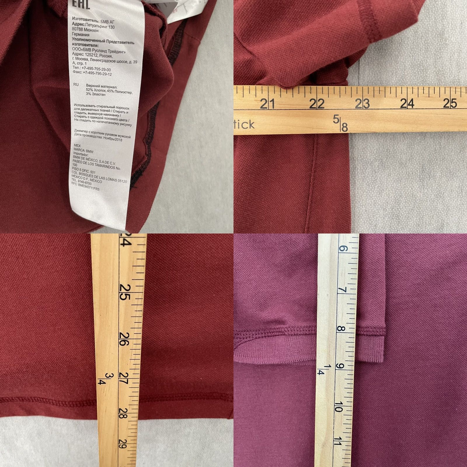 BMW BMW Shirt Extra Large Adult Burgundy Red Polo M3 Logo Made In Turkey Mens XL Size US XL / EU 56 / 4 - 8 Thumbnail