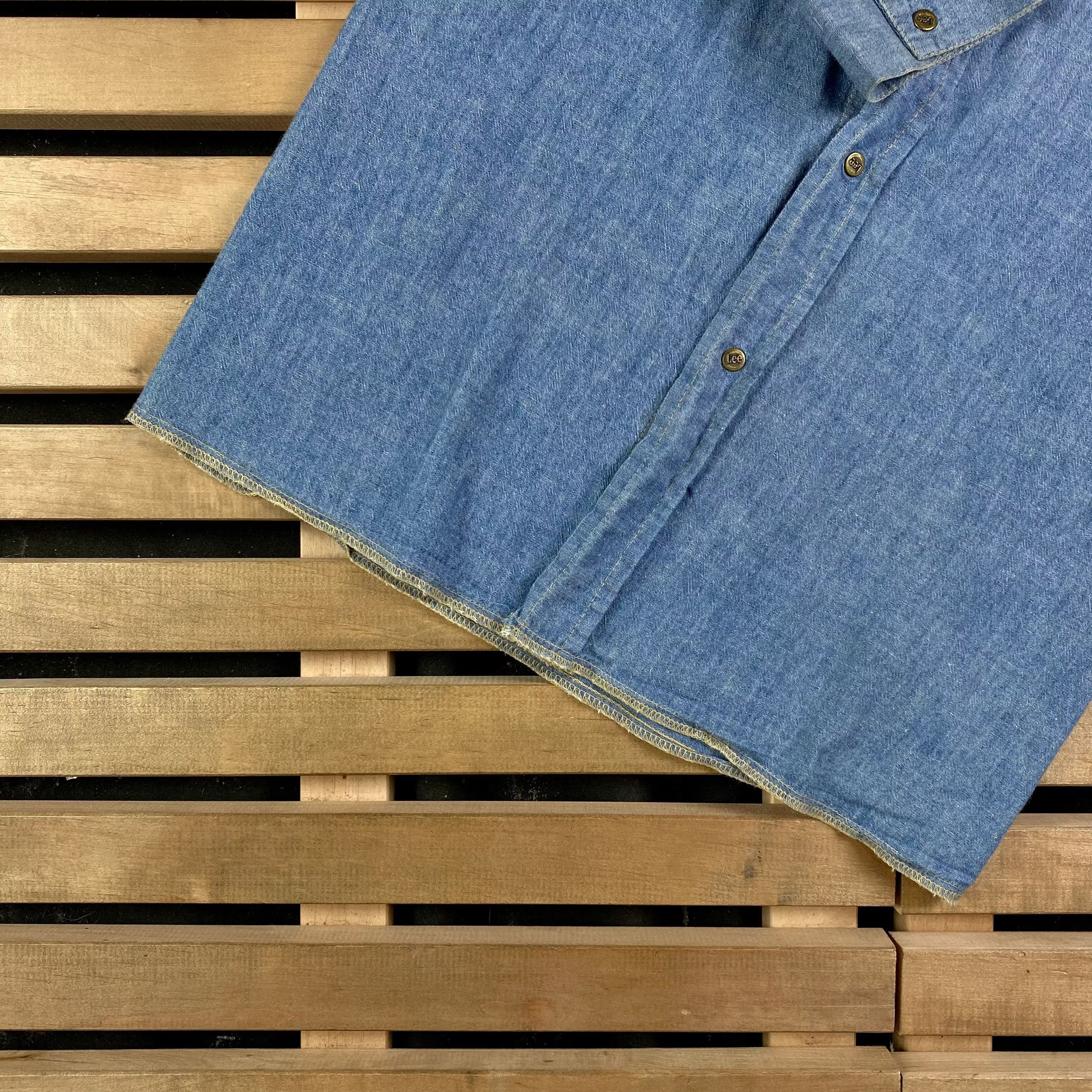 Lee × Vintage Mens Shirt Long Sleeve Lee Vintage Size L Size US L / EU 52-54 / 3 - 3 Thumbnail