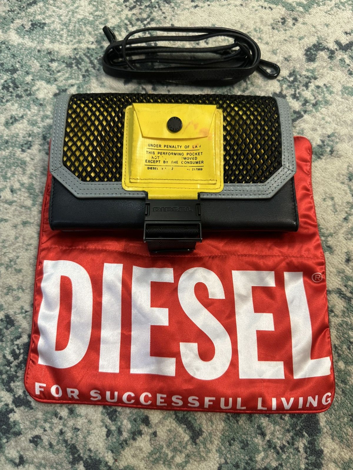 Diesel Diesel Miss-Match Crossbody/Clutch Yellow/Black Bag Size ONE SIZE - 2 Thumbnail
