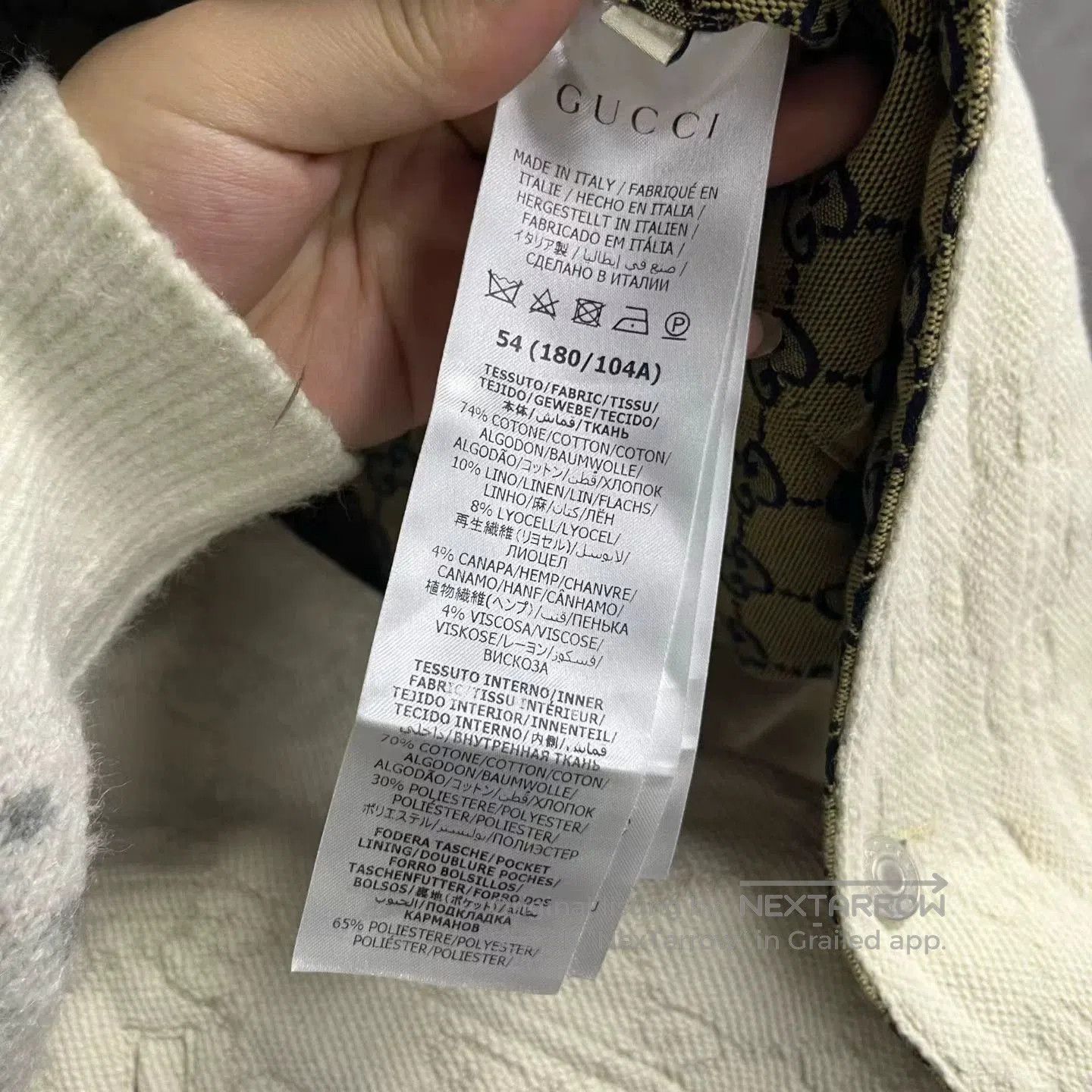 Gucci Gucci Ivory Cotton Jacquard Jacket. Size US L / EU 52-54 / 3 - 3 Thumbnail