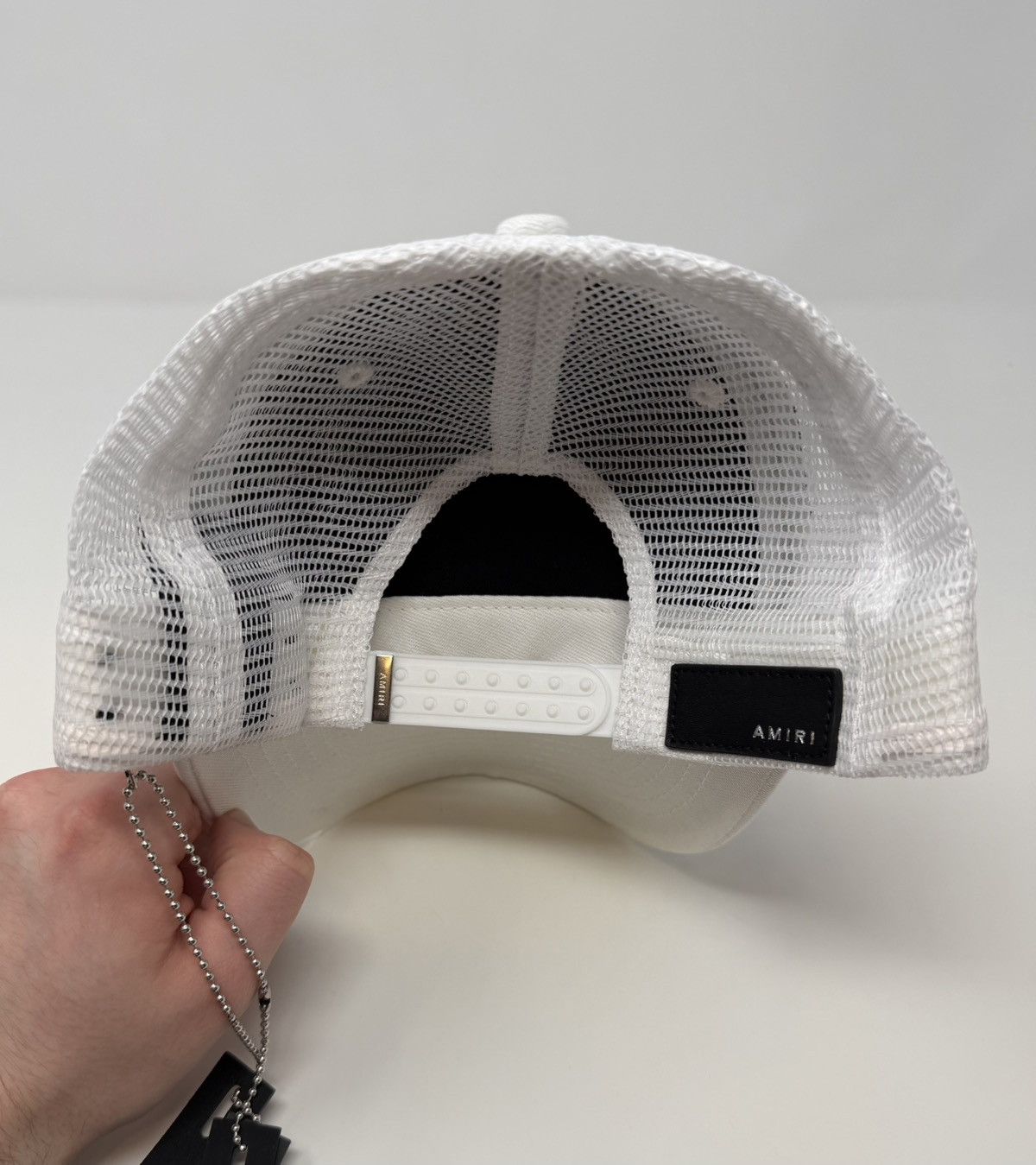 Amiri Amiri Zig Zag Trucker Hat White Size ONE SIZE - 3 Thumbnail