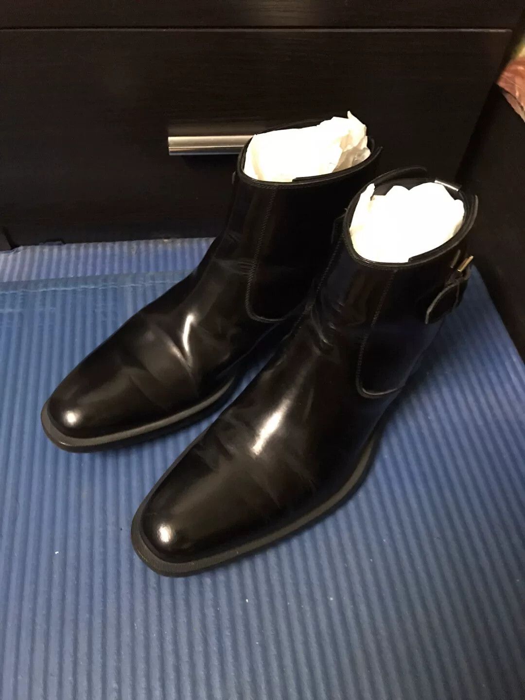 Dior Diorhomme Men's Leather Mid-Cut Boots Size US 6 / EU 39 - 1 Thumbnail