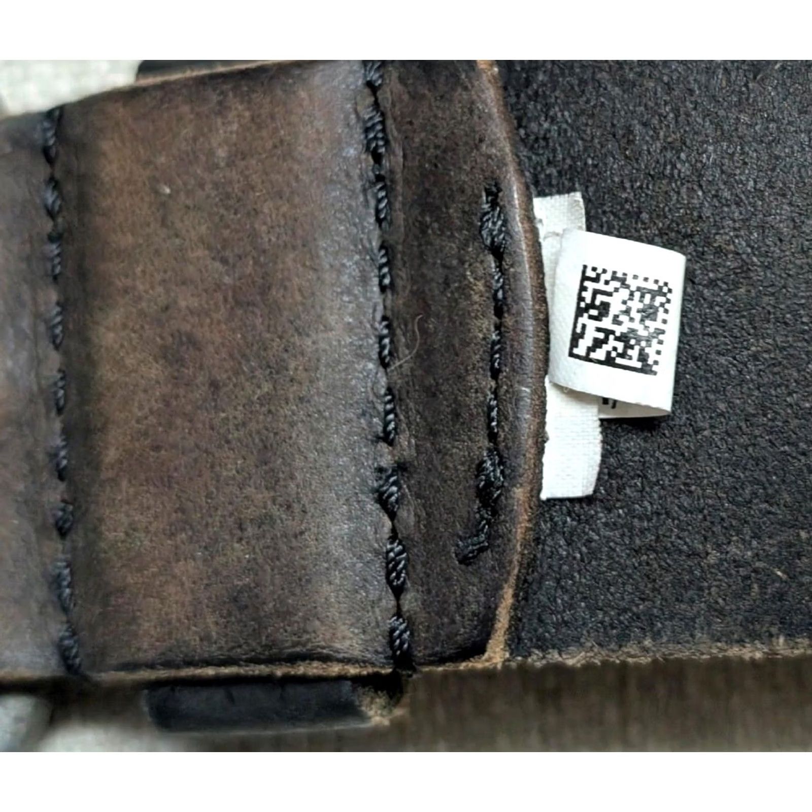 Vintage VINTAGE American Eagle leather belt 36 brown cowhide full grain Rustic Mens Belt Size 36 - 7 Thumbnail