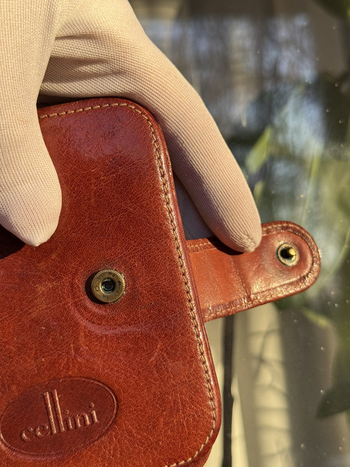 Leather Leather vintage brown cellini wallet Size ONE SIZE - 4 Thumbnail