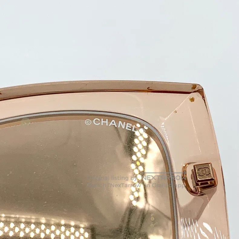 Chanel Chanel Rose gold square frame sunglasses Size ONE SIZE - 6 Thumbnail