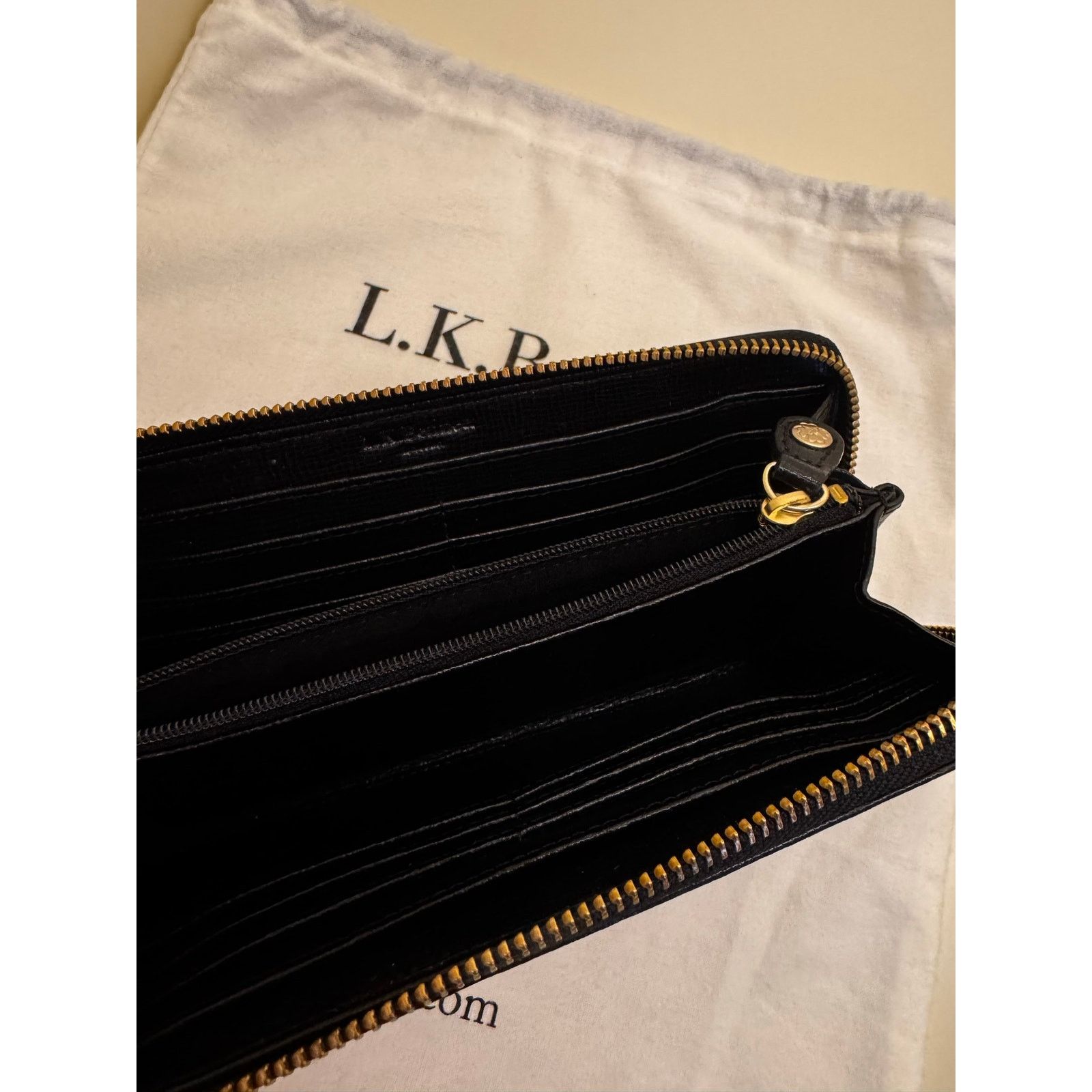 LK Bennett L.K. Bennett Black Leather Wallet | Brand New with Price Tag Size ONE SIZE - 6 Thumbnail