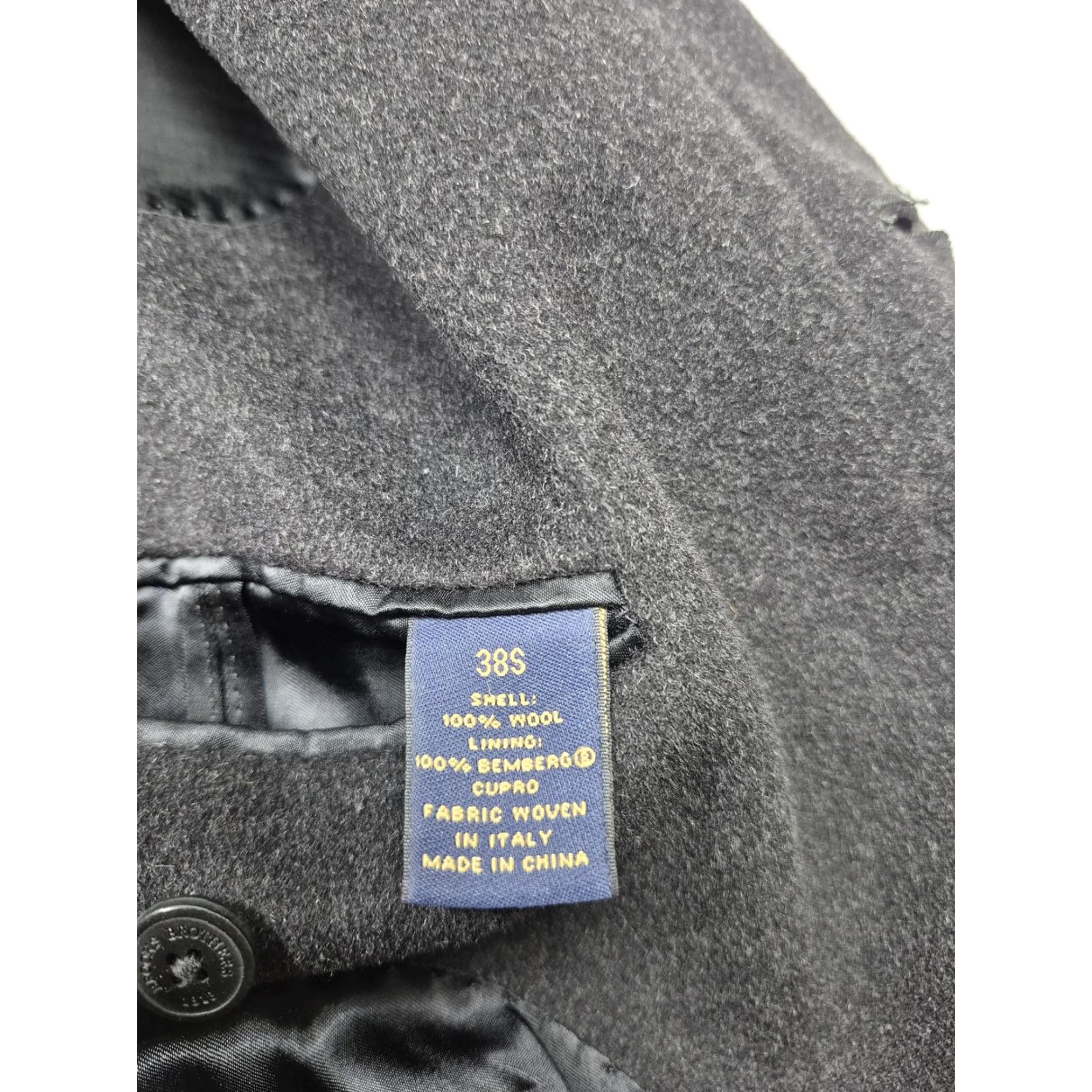Brooks Brothers Brooks Brothers BrooksStorm Coat Mens 38S Gray Wool Loro Piana Storm System Overcoat Business Formal Wind-Resistant Size US XXS / EU 40 - 6 Thumbnail