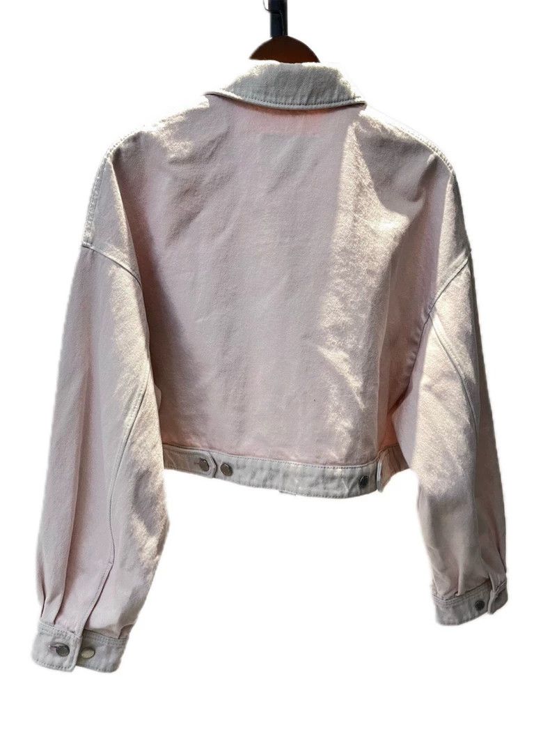 Prada Prada Dirty pink triangle denim jacket 2502-Nextarrow Size US XS / EU 42 / 0 - 2 Thumbnail